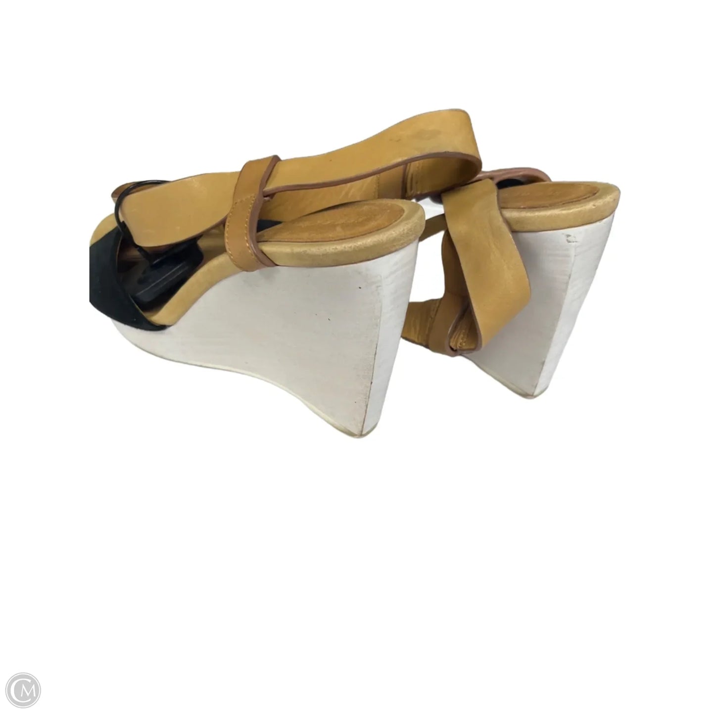 Sandals Designer By See By Chloe In Black & Tan, Size: 6.5