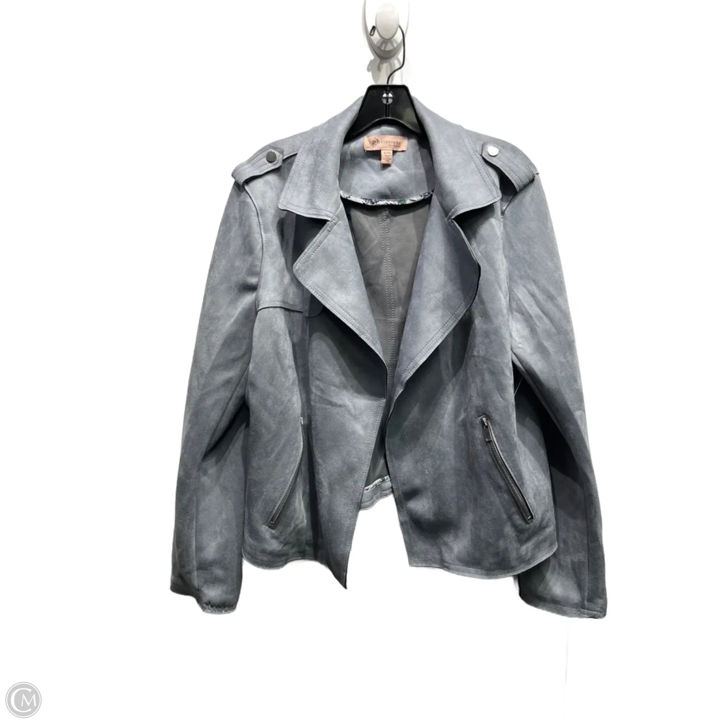 Jacket Moto By Philosophy In Blue, Size: Xl