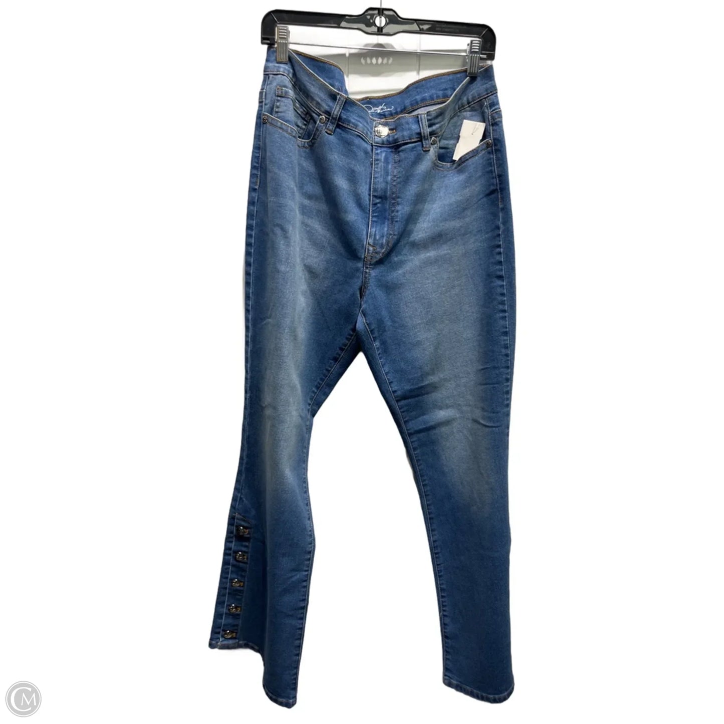 Jeans Straight By Dg2 In Blue Denim, Size: 14
