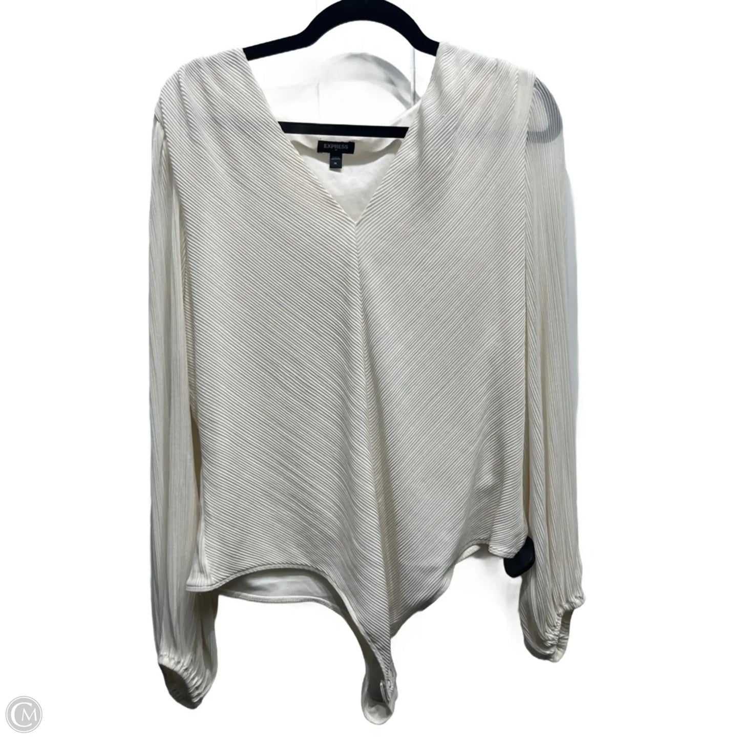 Bodysuit By Express In Cream, Size: Xl