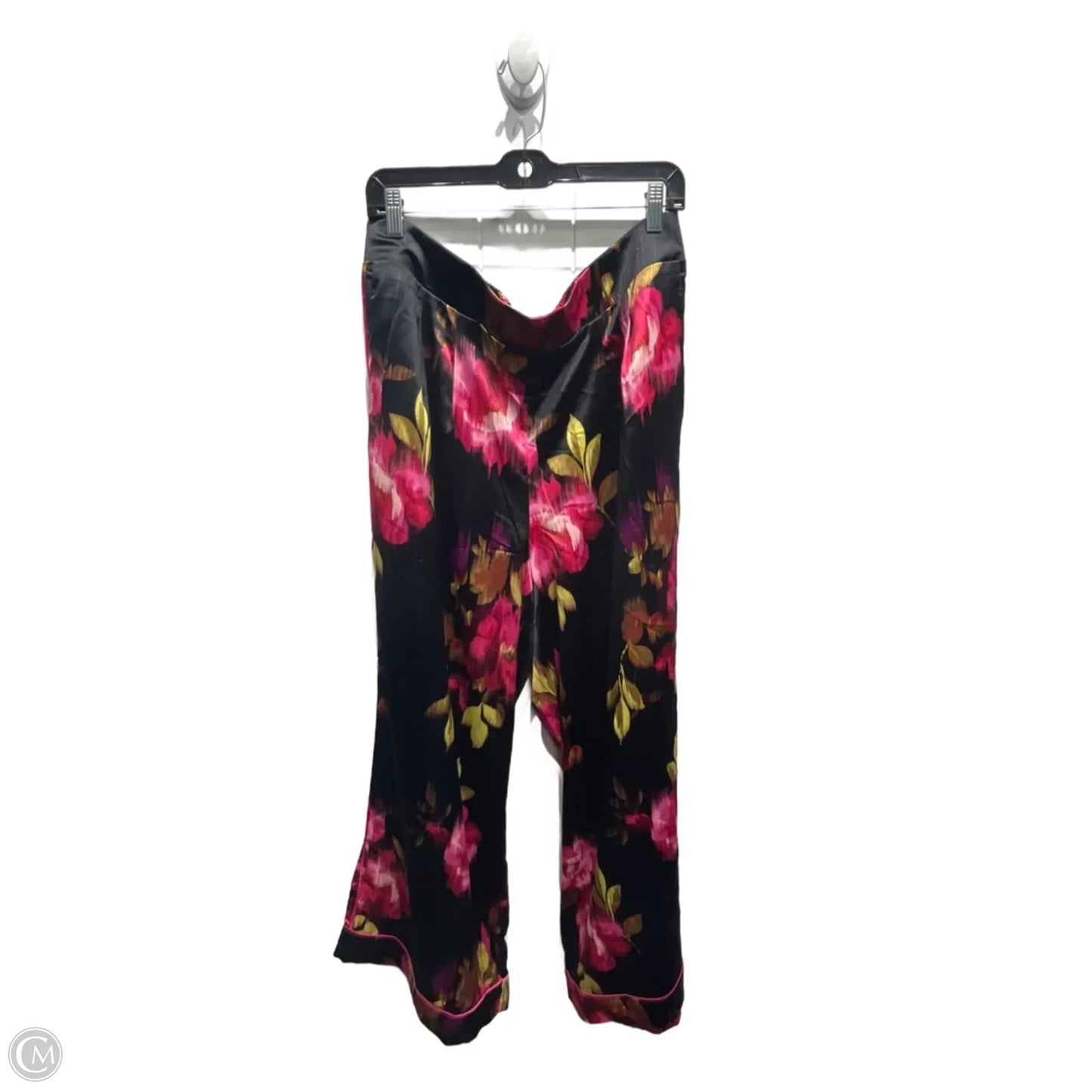 Pants Wide Leg By Torrid In Black & Pink, Size: 1x