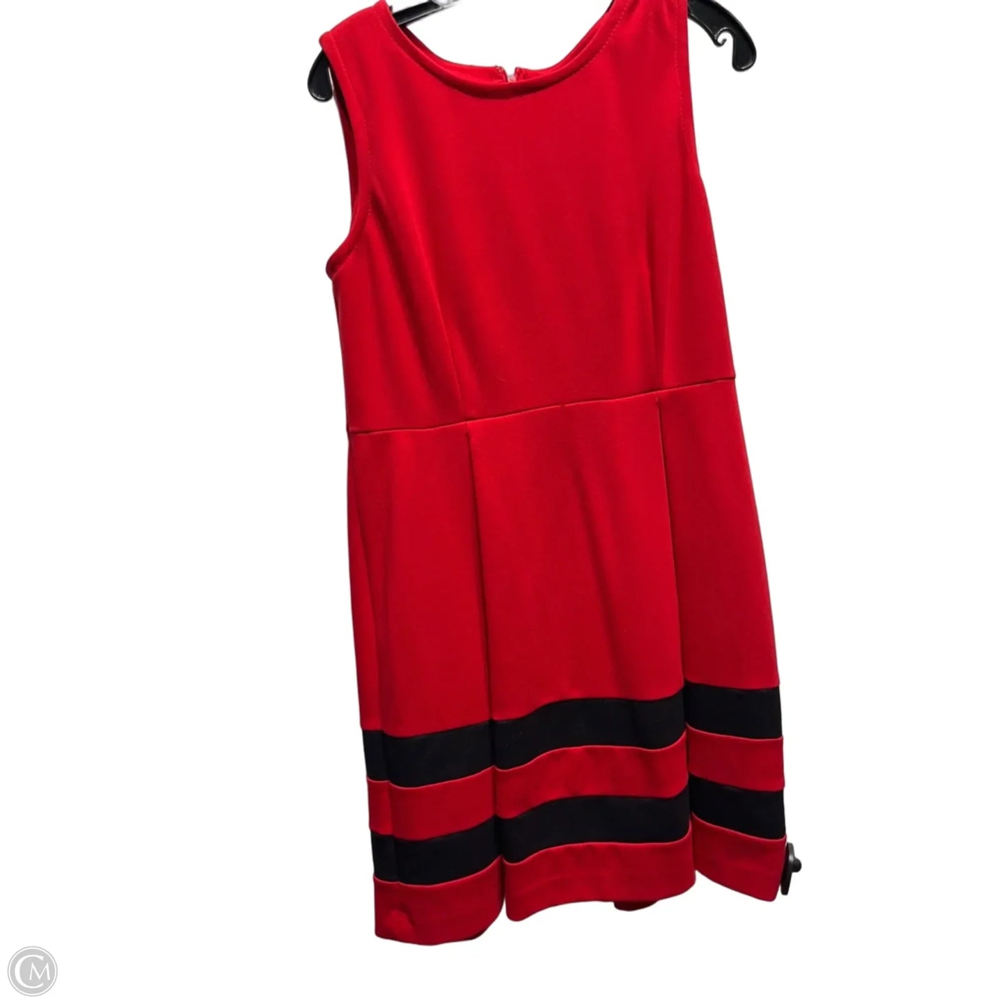 Dress Work By Calvin Klein In Black & Red, Size: 12p