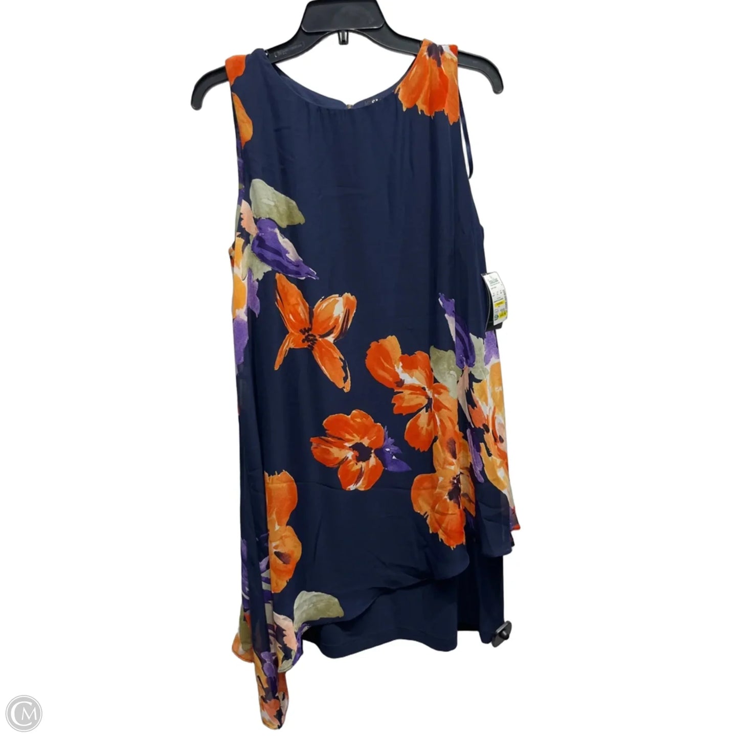Dress Work By SLNY In Blue & Orange, Size: 14