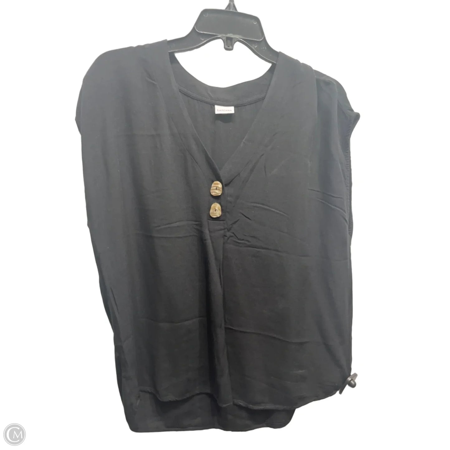 Top Short Sleeve By Lascana In Black, Size: Xl