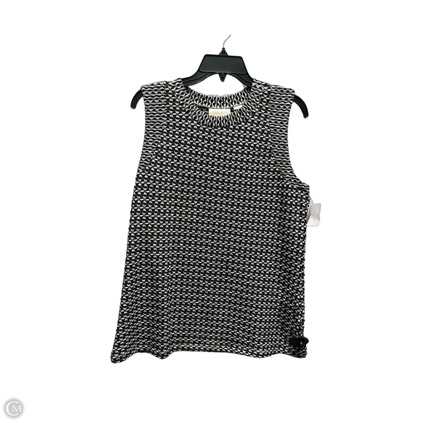 Top Sleeveless By Maeve In Black & White, Size: Xl