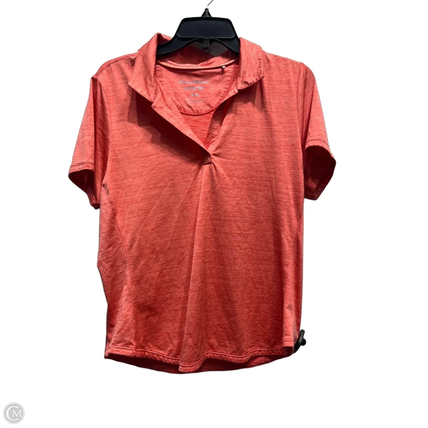 Top Short Sleeve By Tommy Bahama In Orange, Size: M