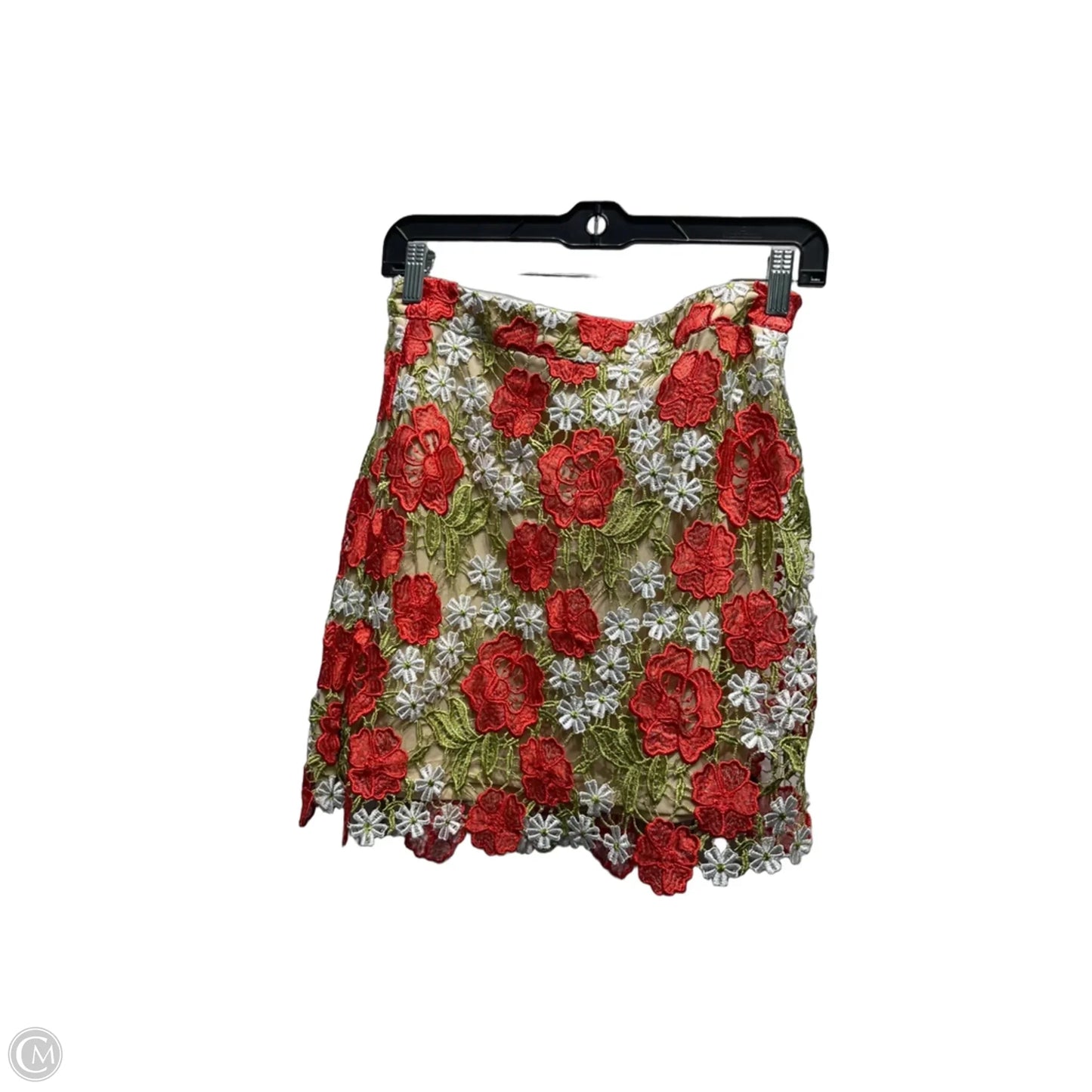 Skirt Mini & Short By Vici In Green & Red, Size: S