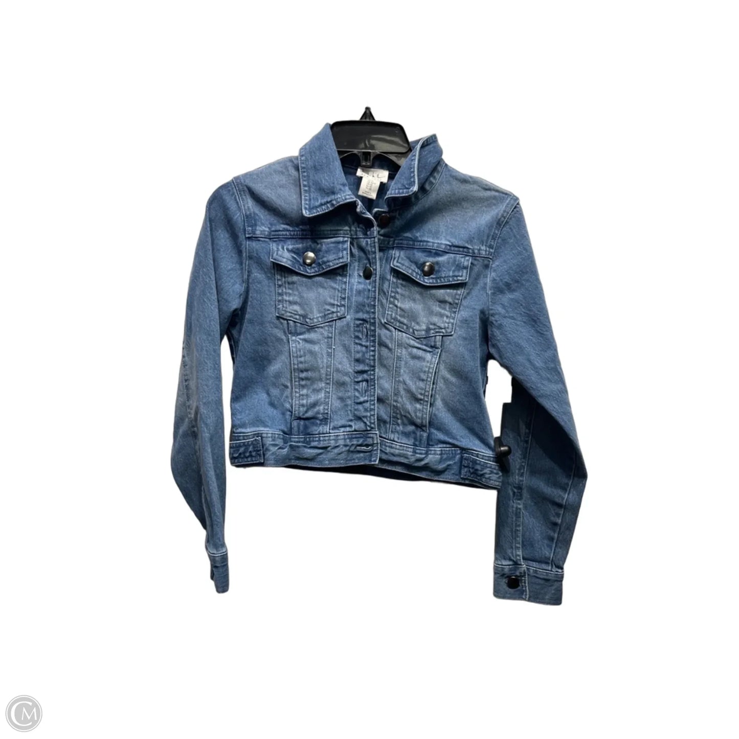 Jacket Denim By Nicole Miller In Blue Denim, Size: Xs