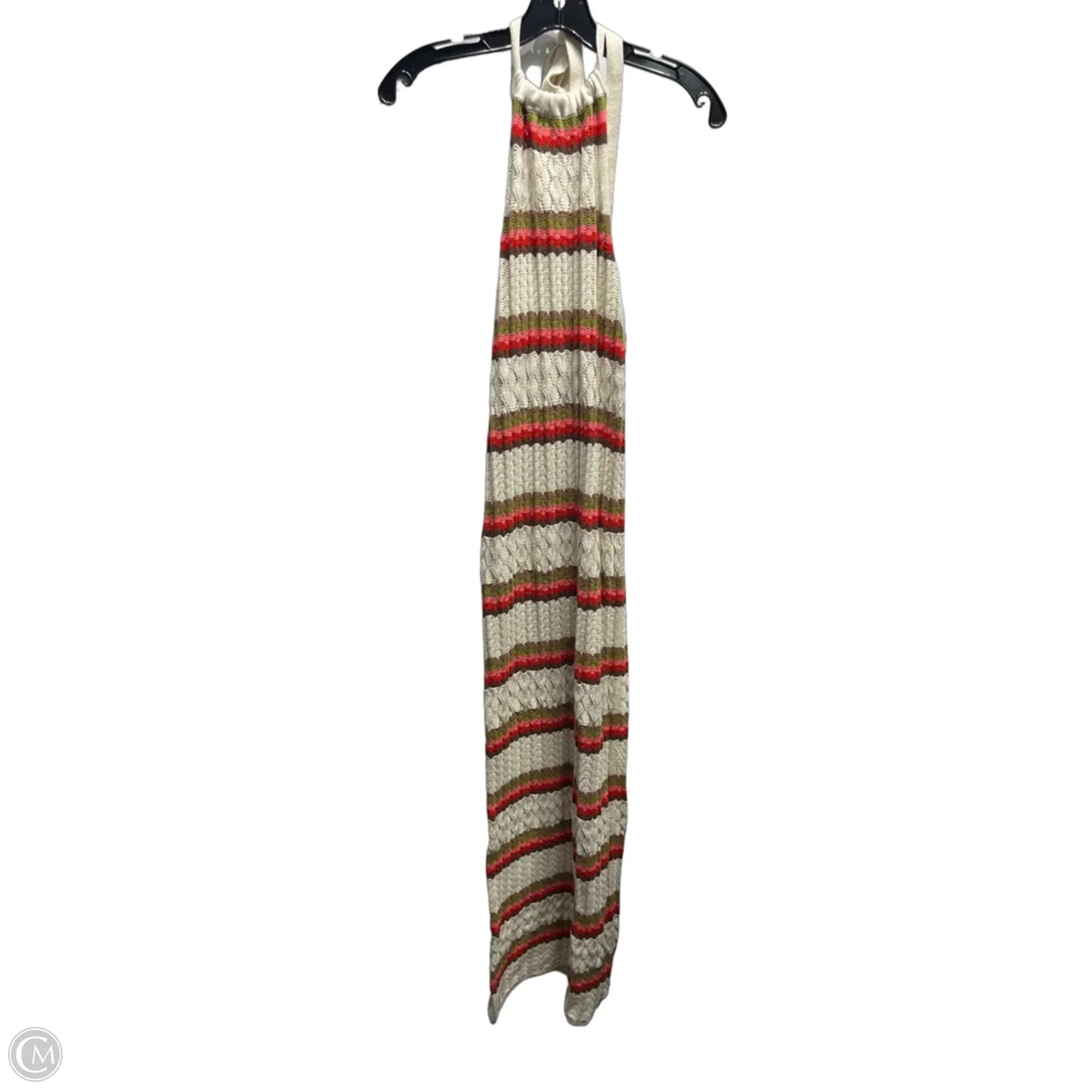 Dress Casual Maxi By The Drop In Cream & Red, Size: S