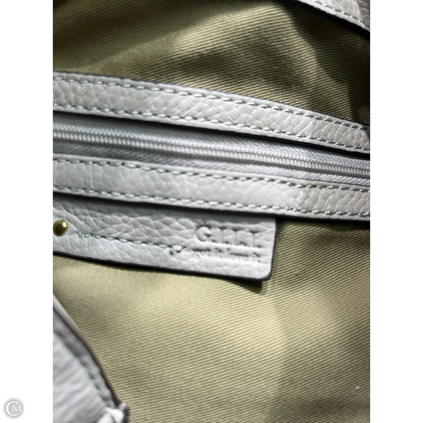 Handbag Leather By Gilli, Size: Medium