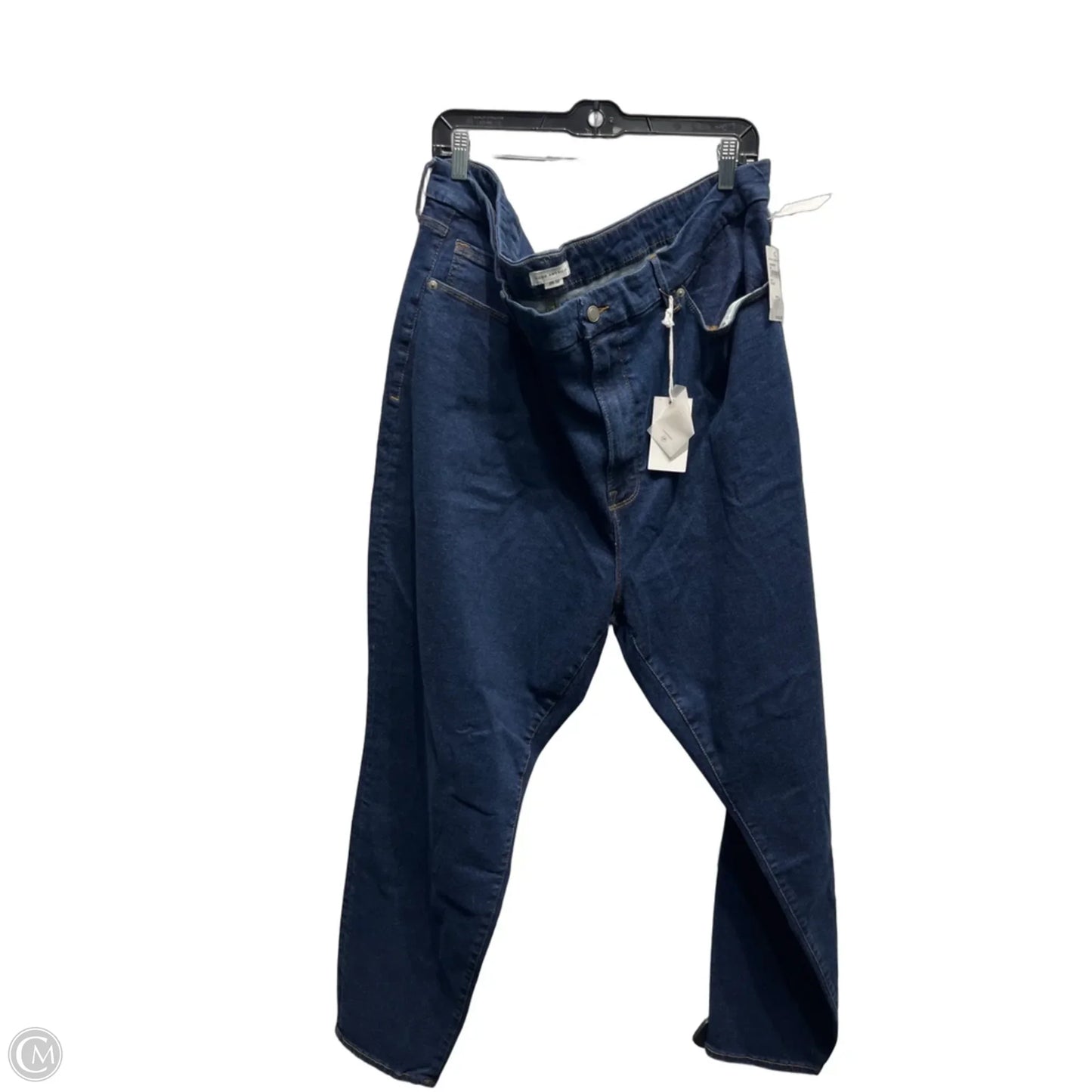 Jeans Wide Leg By Good American In Blue Denim, Size: 4x