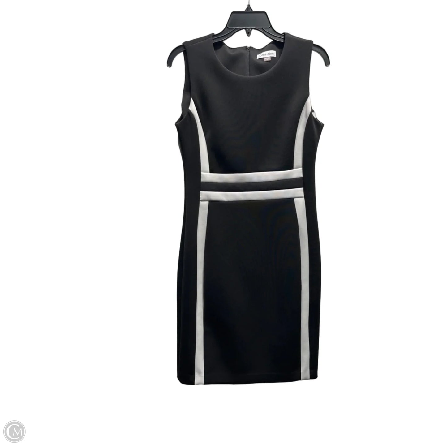 Dress Work By Calvin Klein In Black & White, Size: 10