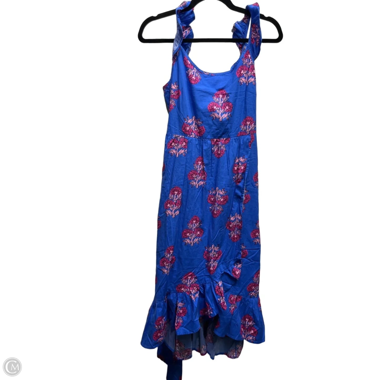 Dress Casual Midi By J. Crew In Blue & Pink, Size: 6