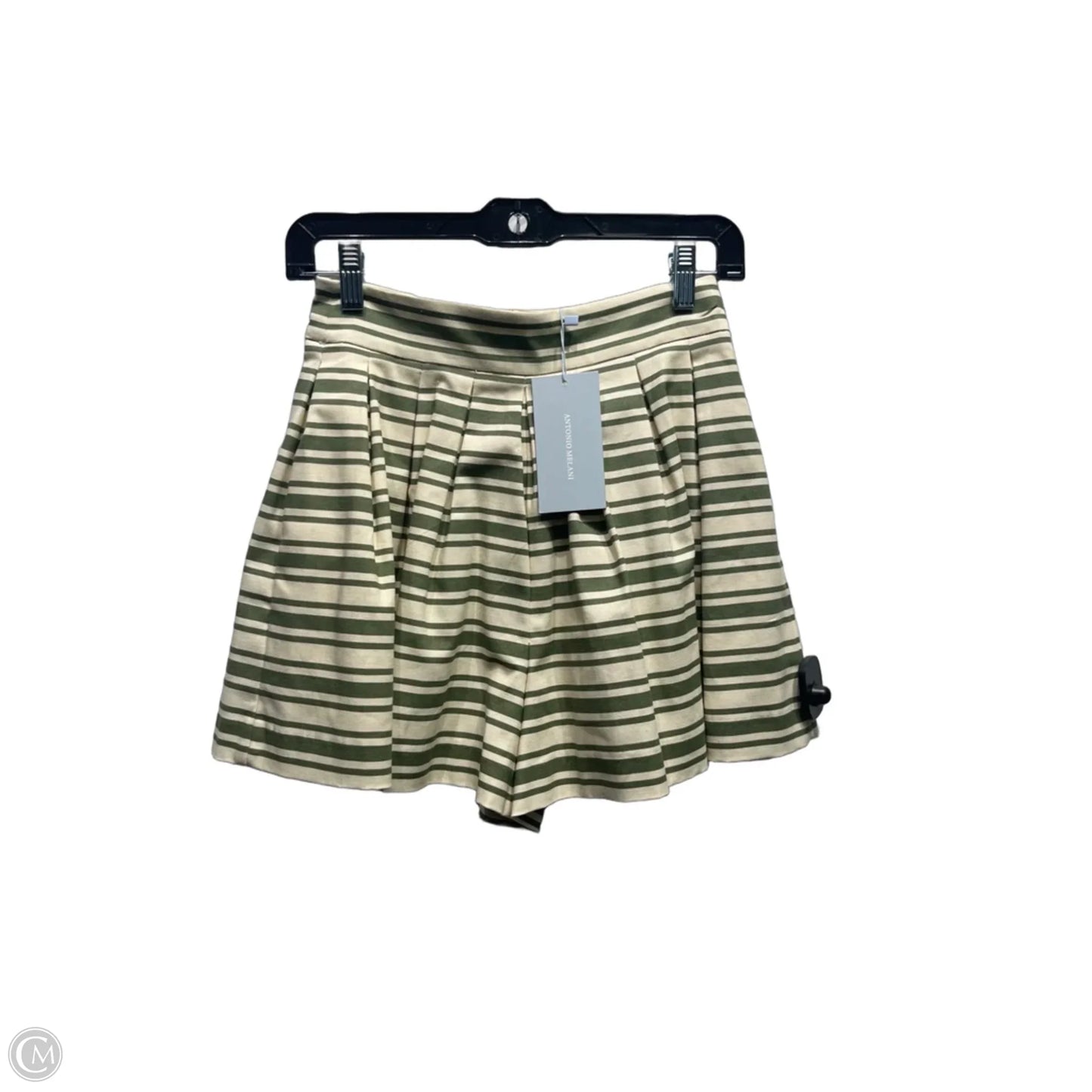 Skort By Antonio Melani In Cream & Green, Size: 0