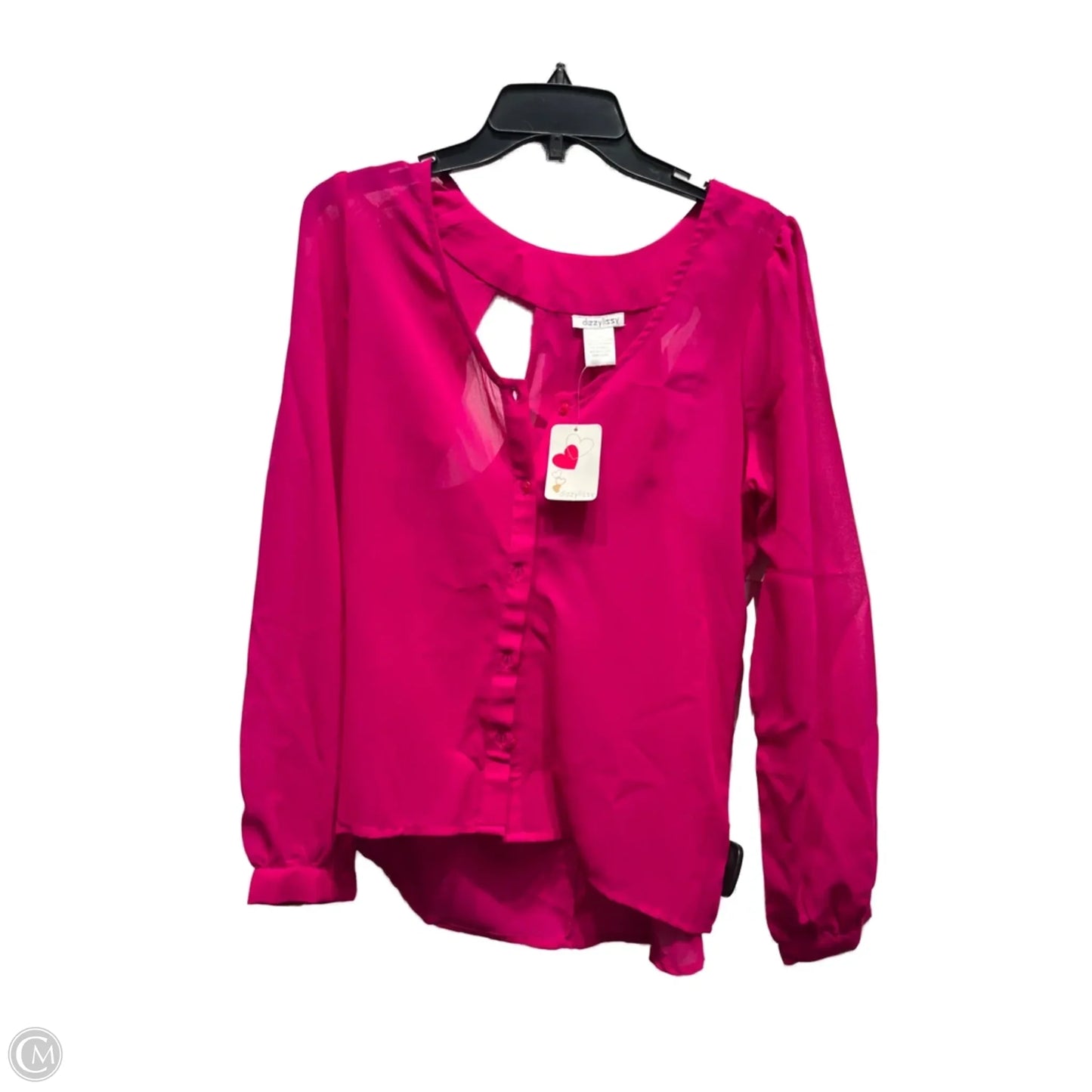 Top Long Sleeve By Clothes Mentor In Pink, Size: M
