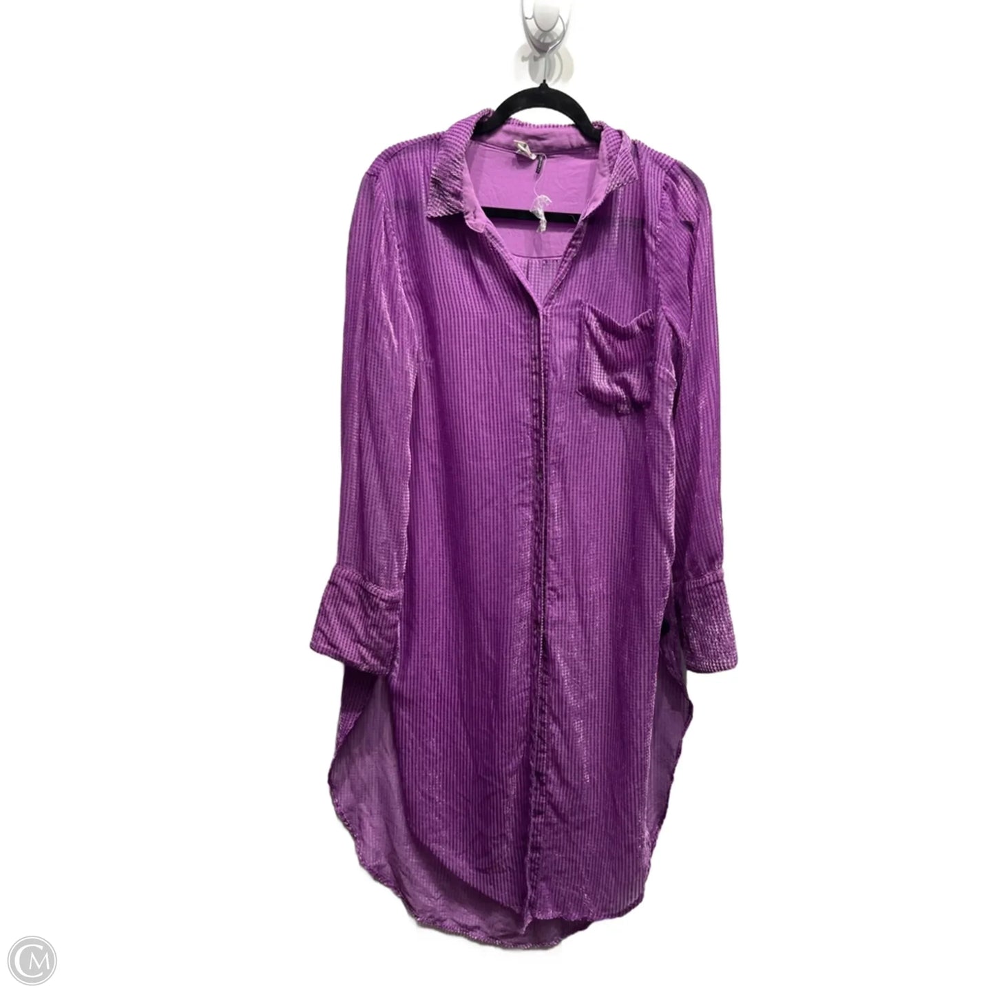 Tunic Long Sleeve By Akemi And Kin In Purple, Size: L
