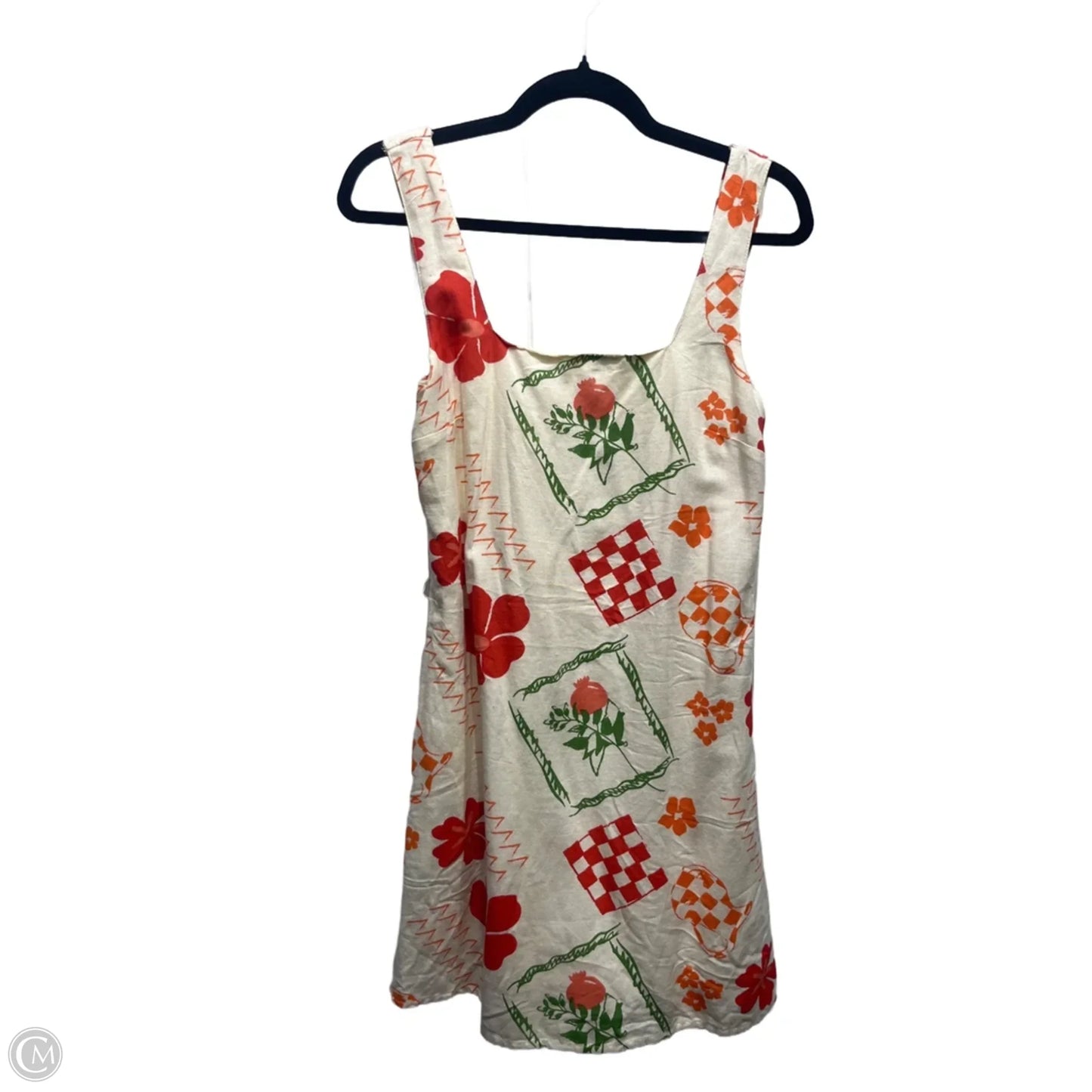 Dress Casual Short By Japna In Cream & Orange, Size: M