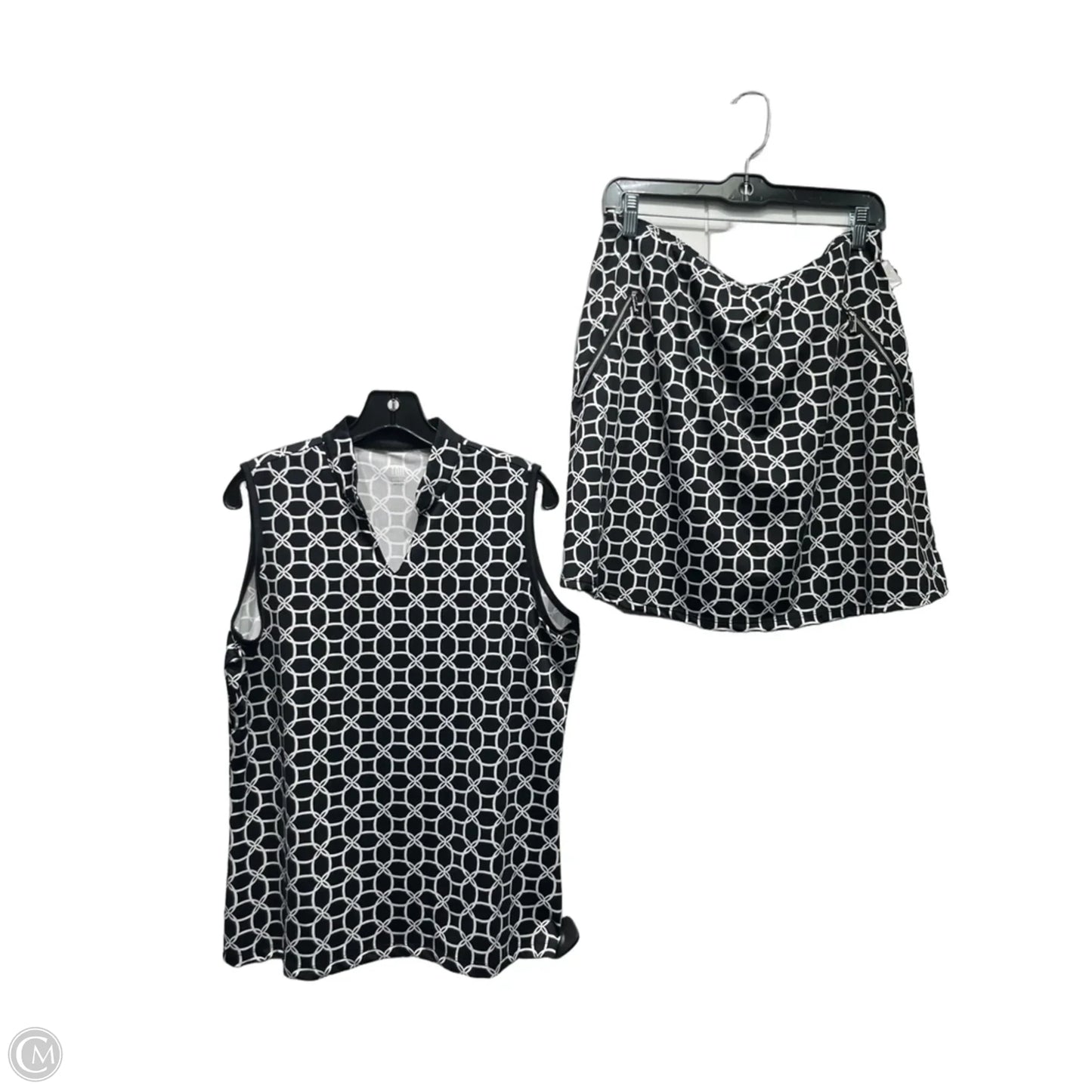 Skort 2pc Set By TAIL In Black & White, Size: L