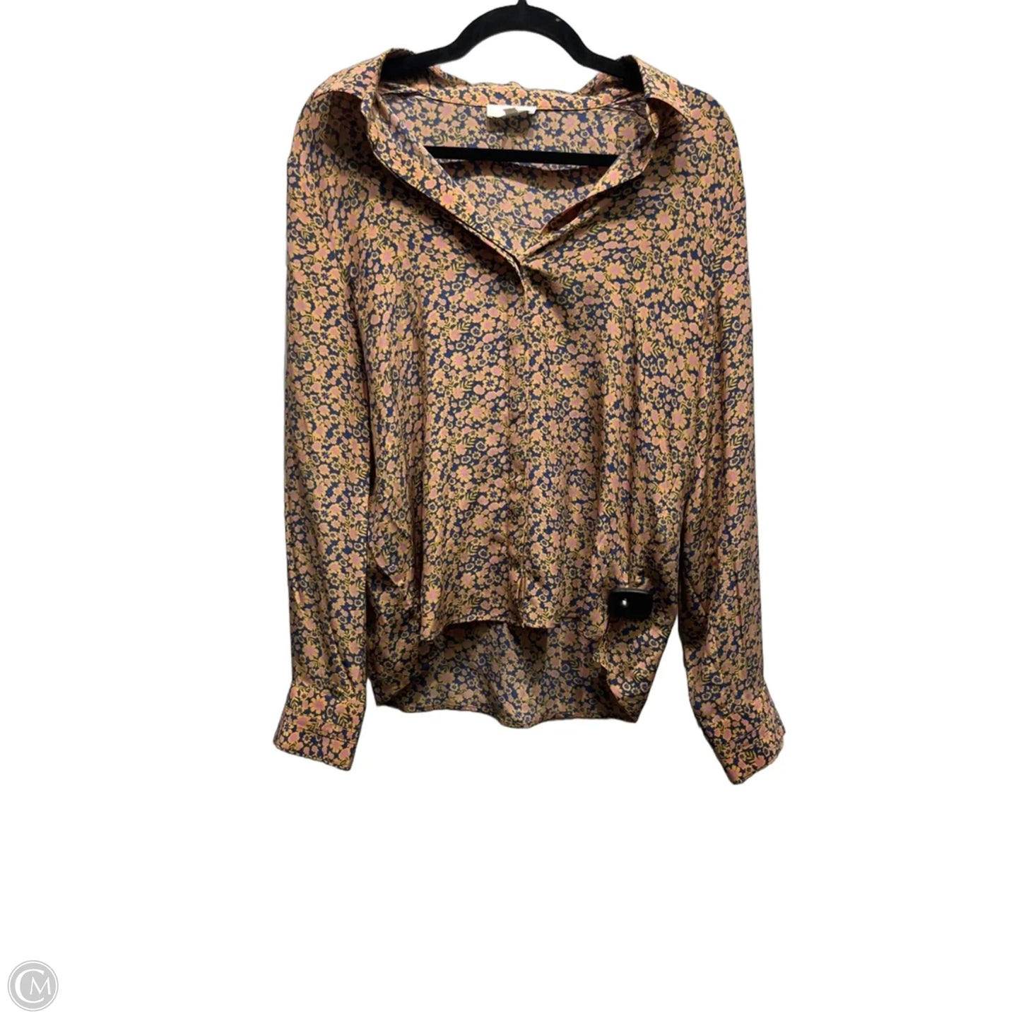 Top Long Sleeve By A Loves A In Blue & Pink, Size: M