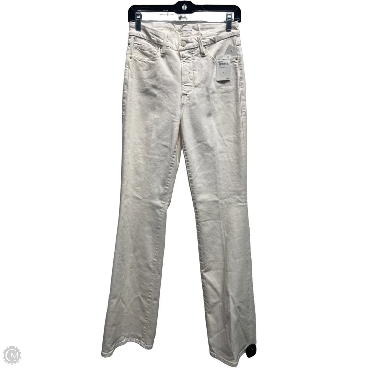 Jeans Boot Cut By Good American In White Denim, Size: 4