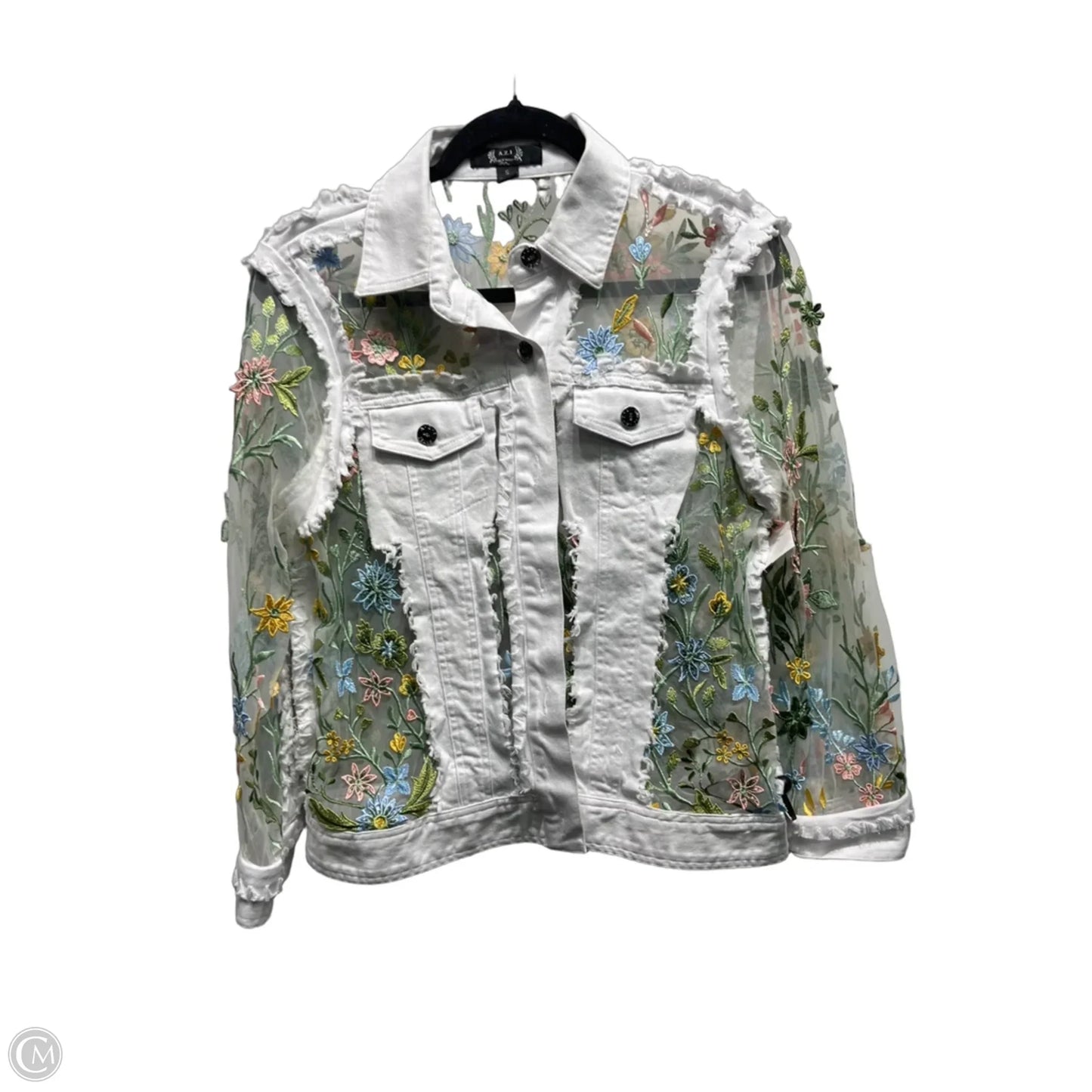 Jacket Other By AZI In Green & White, Size: S