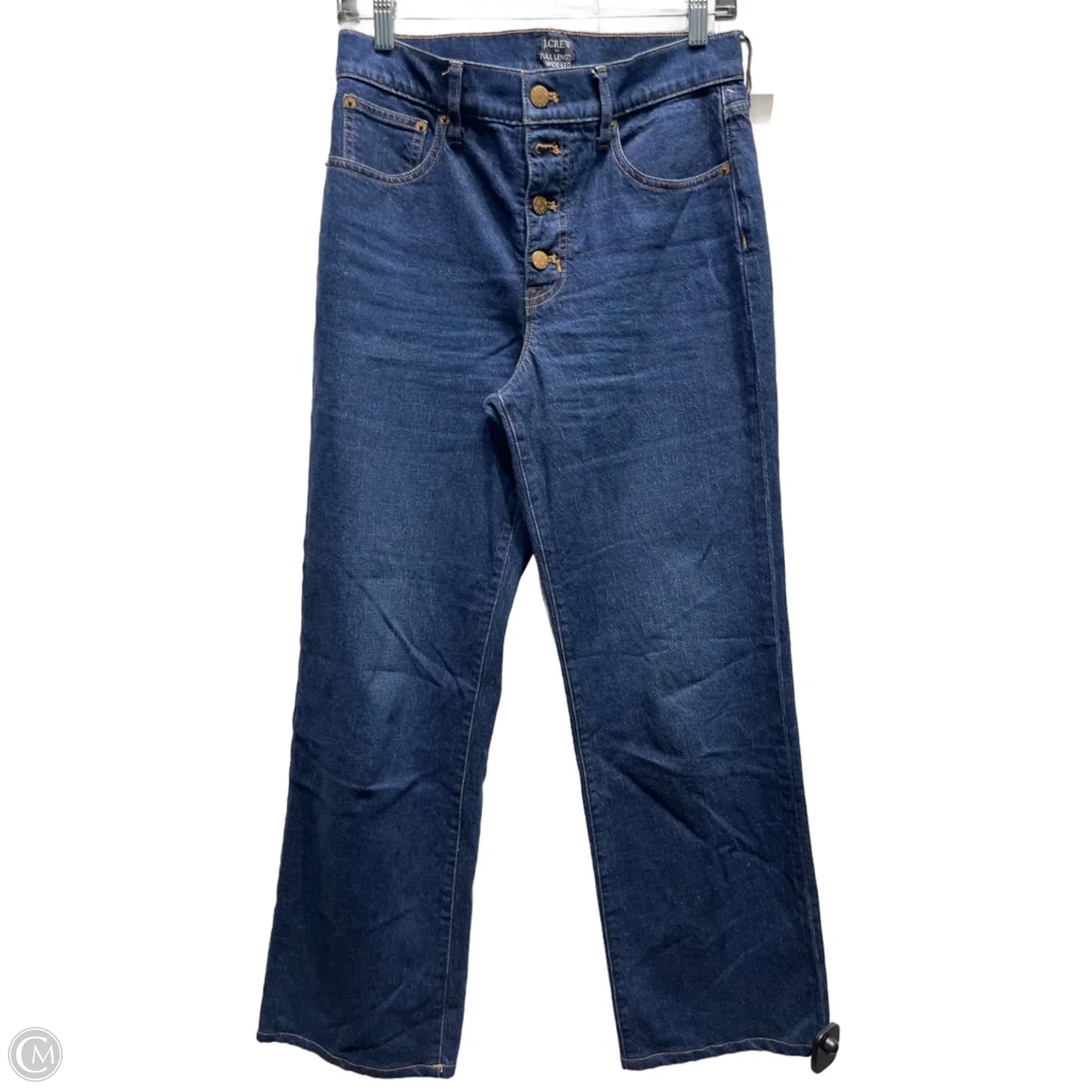 Jeans Wide Leg By J. Crew In Blue Denim, Size: 4