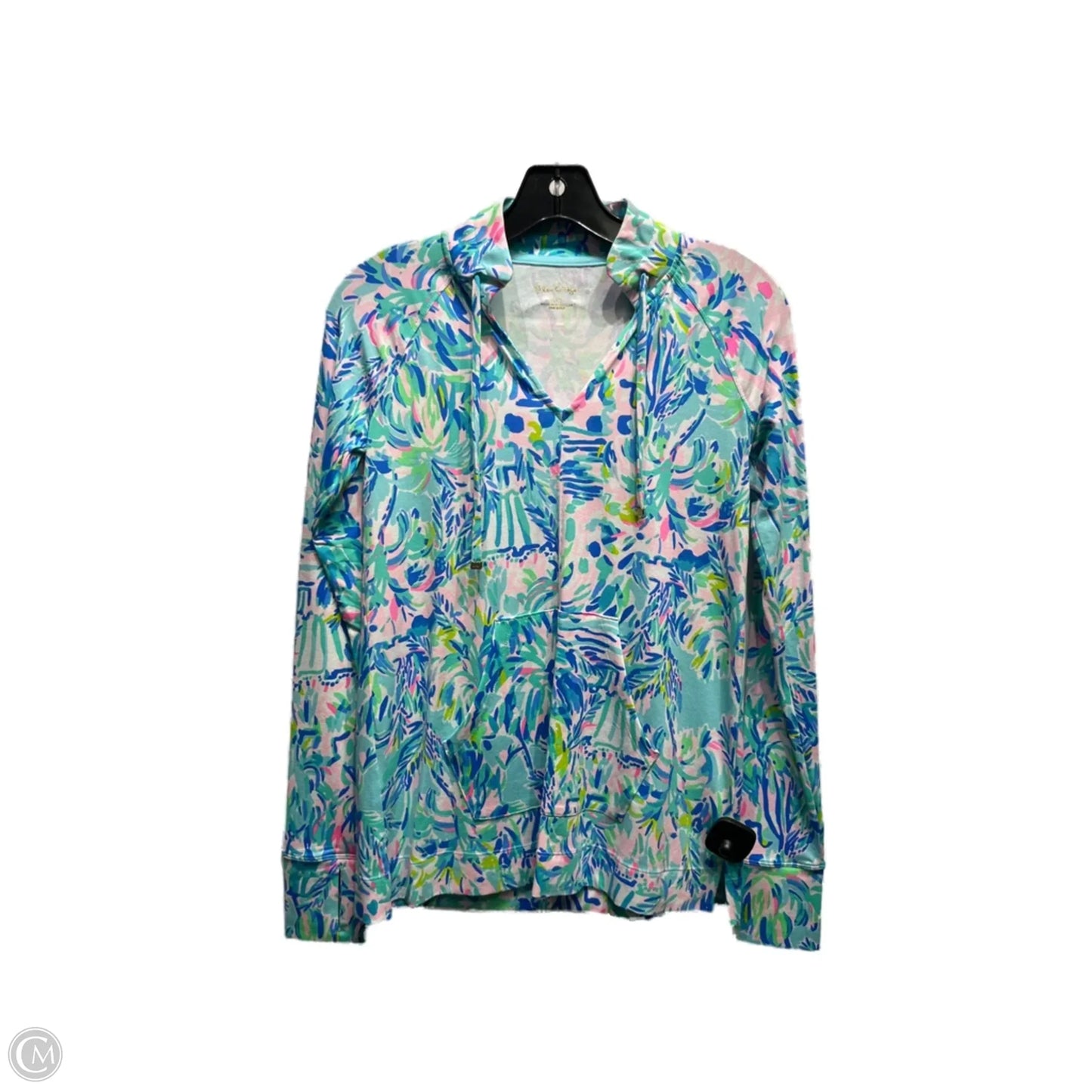 Top Long Sleeve Designer By Lilly Pulitzer In Blue & Green, Size: Xxs