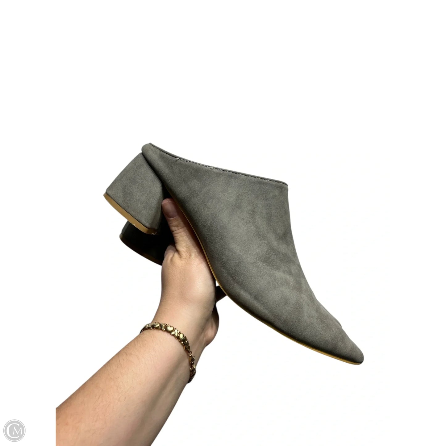 Shoes Heels Block By Seven 7 In Grey, Size: 10