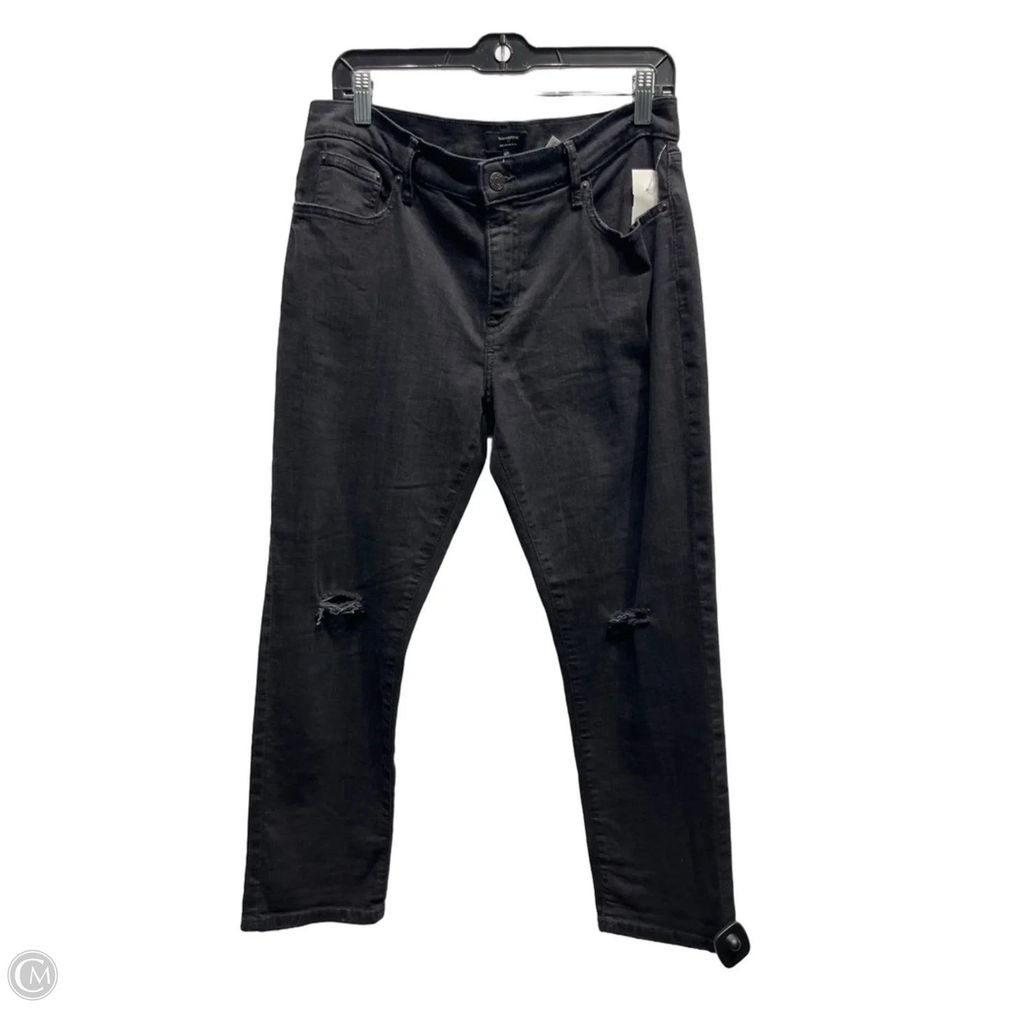 Jeans Boyfriend By Banana Republic In Black, Size: 10