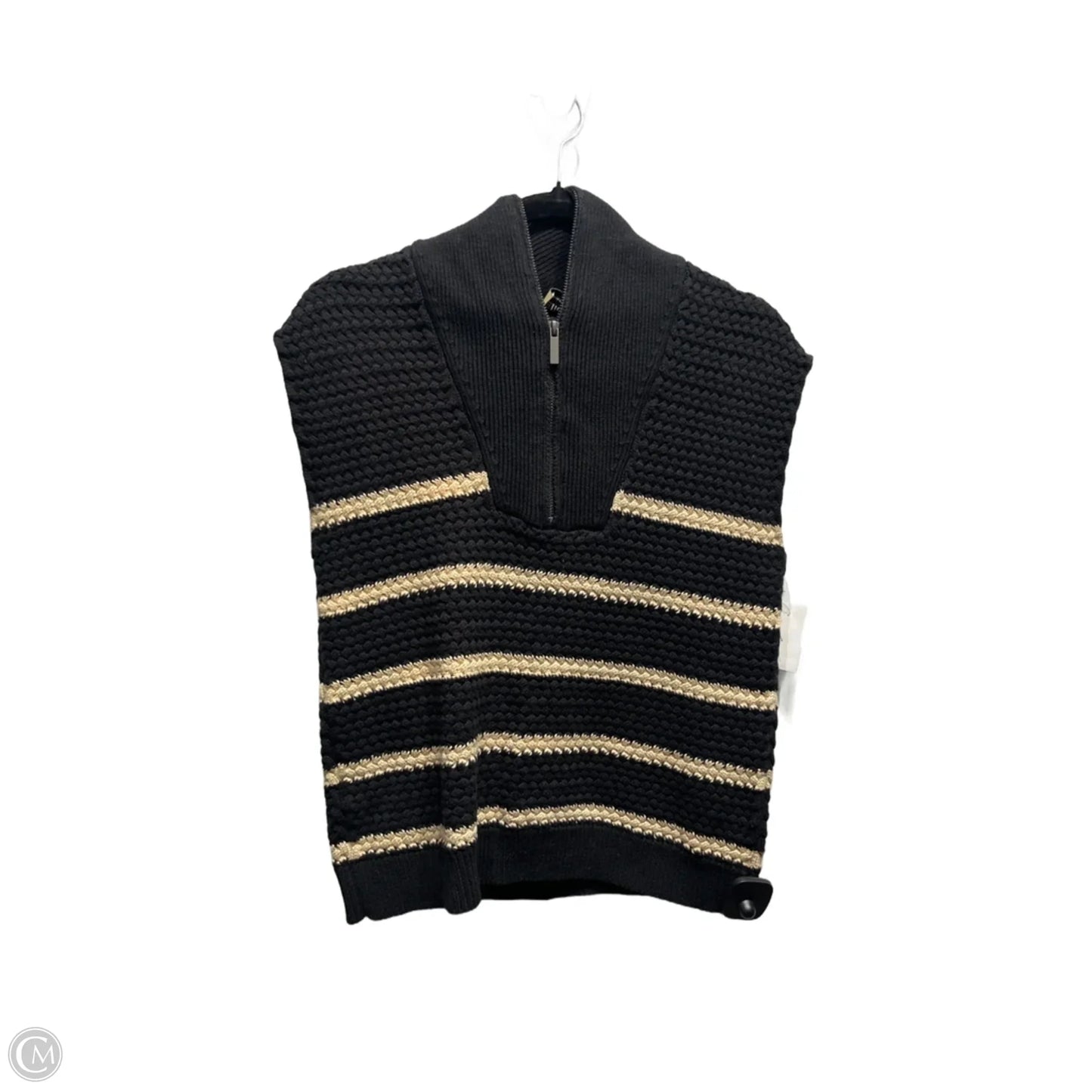 Vest Other By Elie Tahari In Black & Tan, Size: M