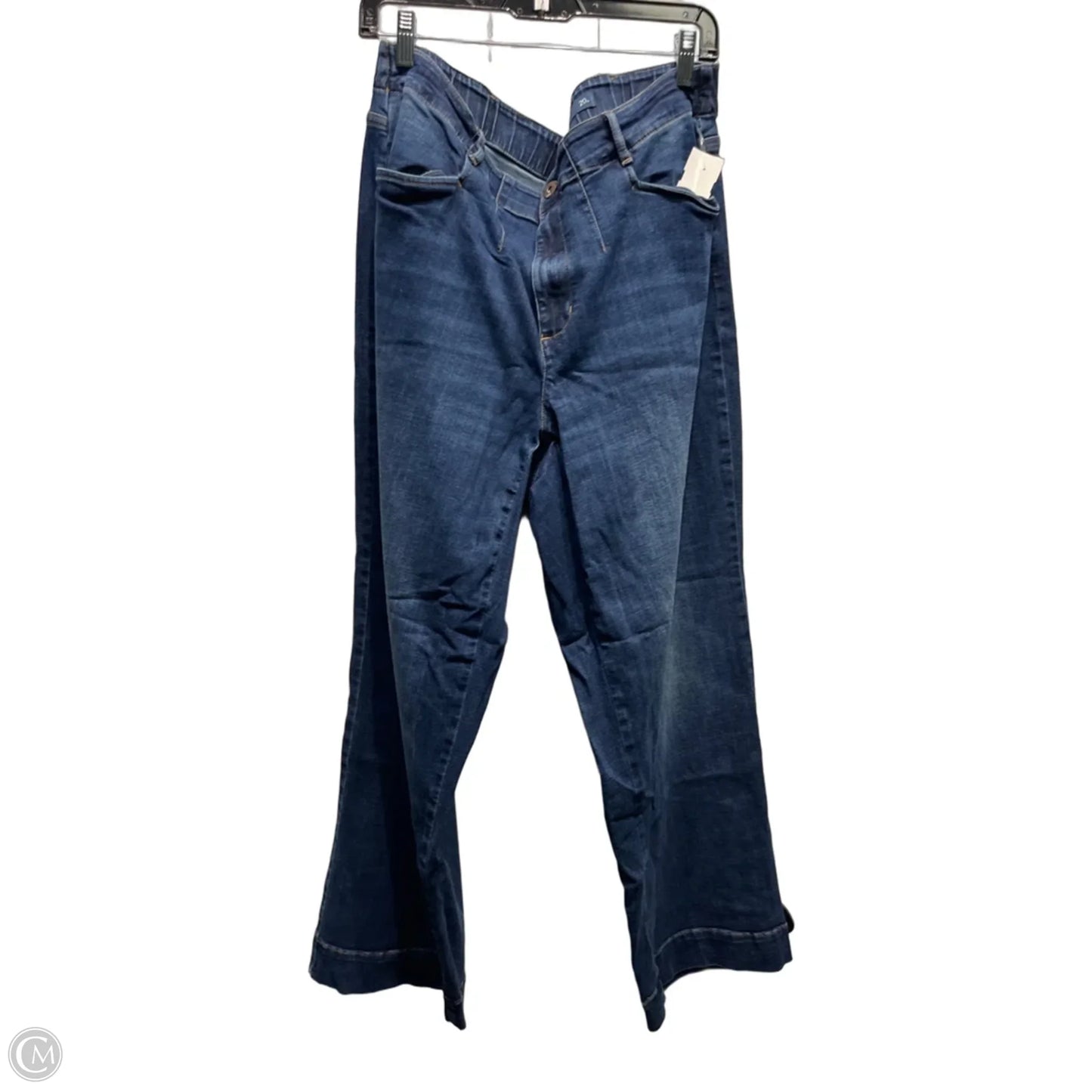Jeans Wide Leg By J. Jill In Blue Denim, Size: 20