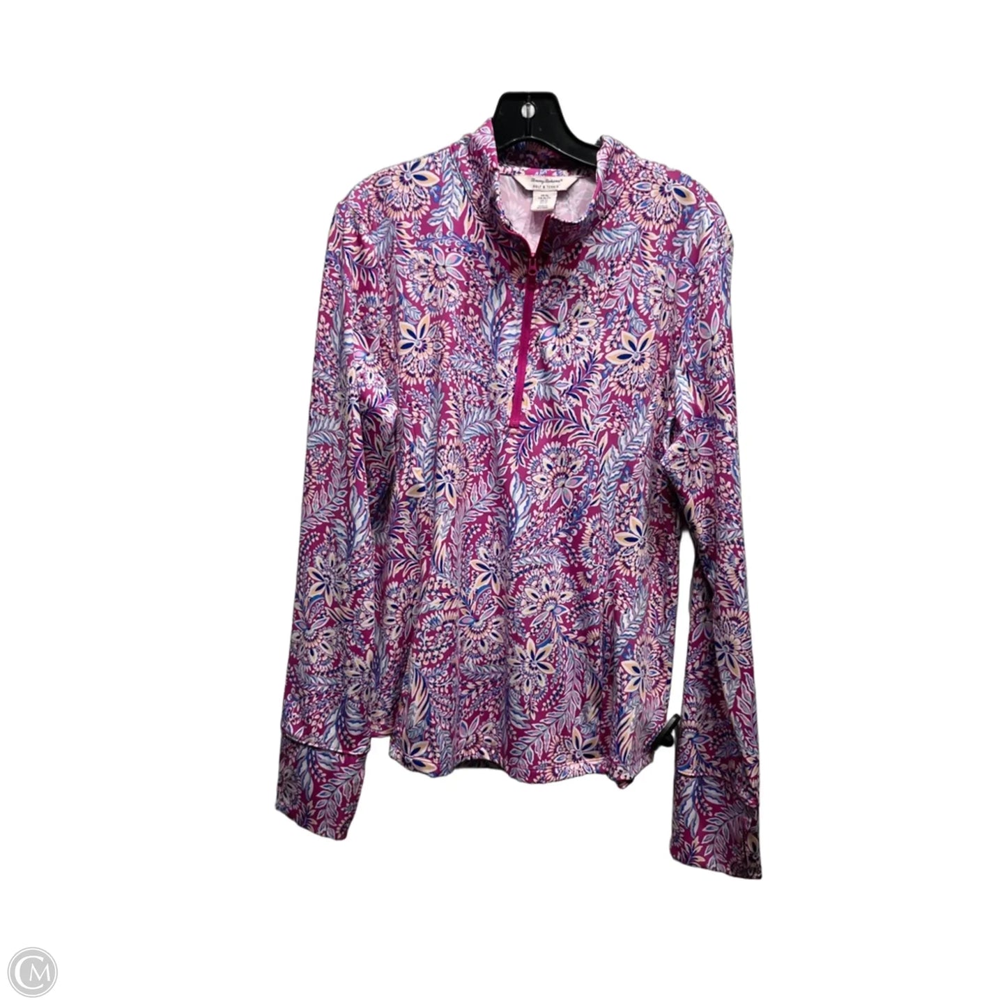 Top Long Sleeve By Tommy Bahama In Blue & Purple, Size: Xl