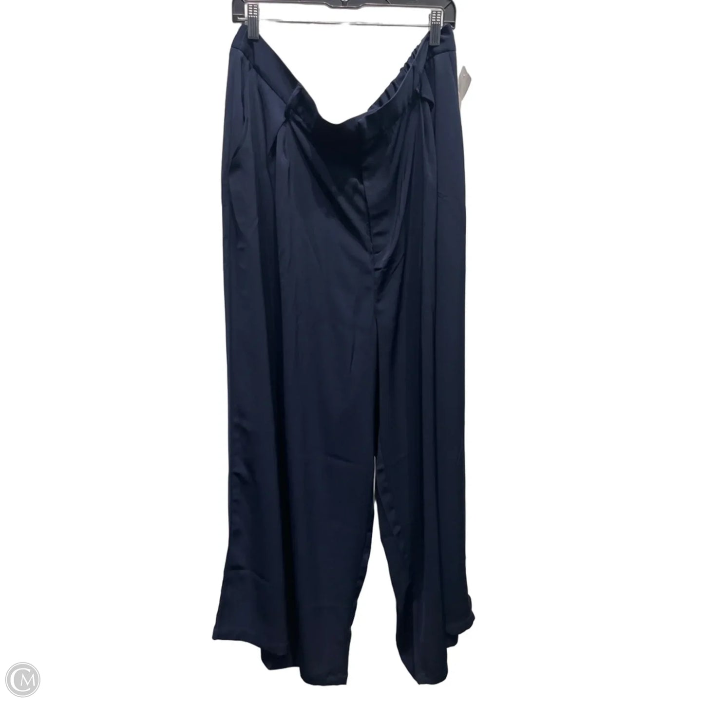 Pants Wide Leg By Clothes Mentor In Navy, Size: 2x