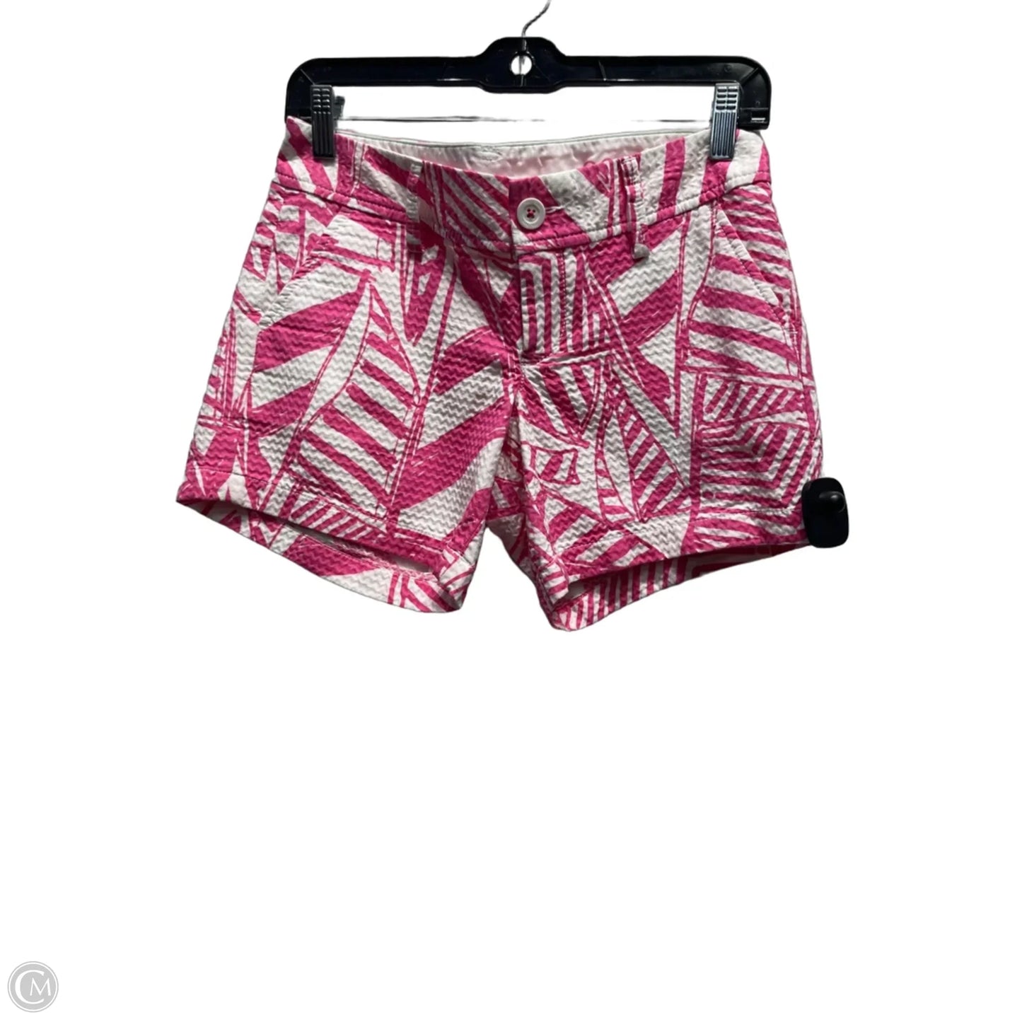 Shorts Designer By Lilly Pulitzer In Pink & White, Size: Xxs