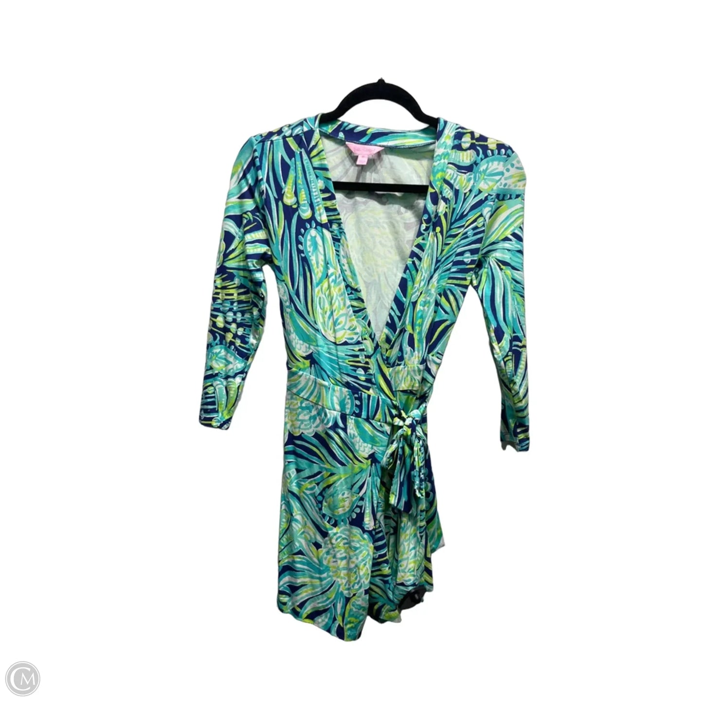 Romper Designer By Lilly Pulitzer In Blue & Green, Size: Xs