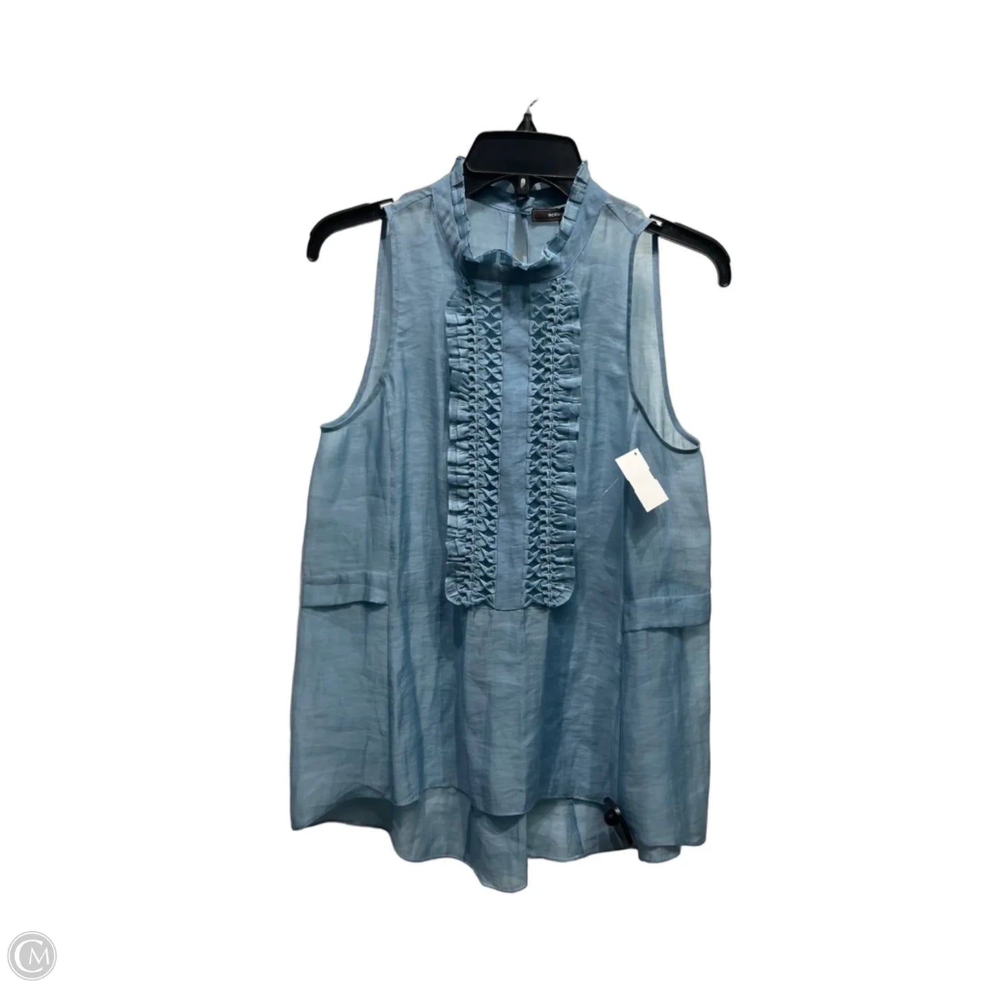 Top Sleeveless By Bcbgmaxazria In Blue, Size: S