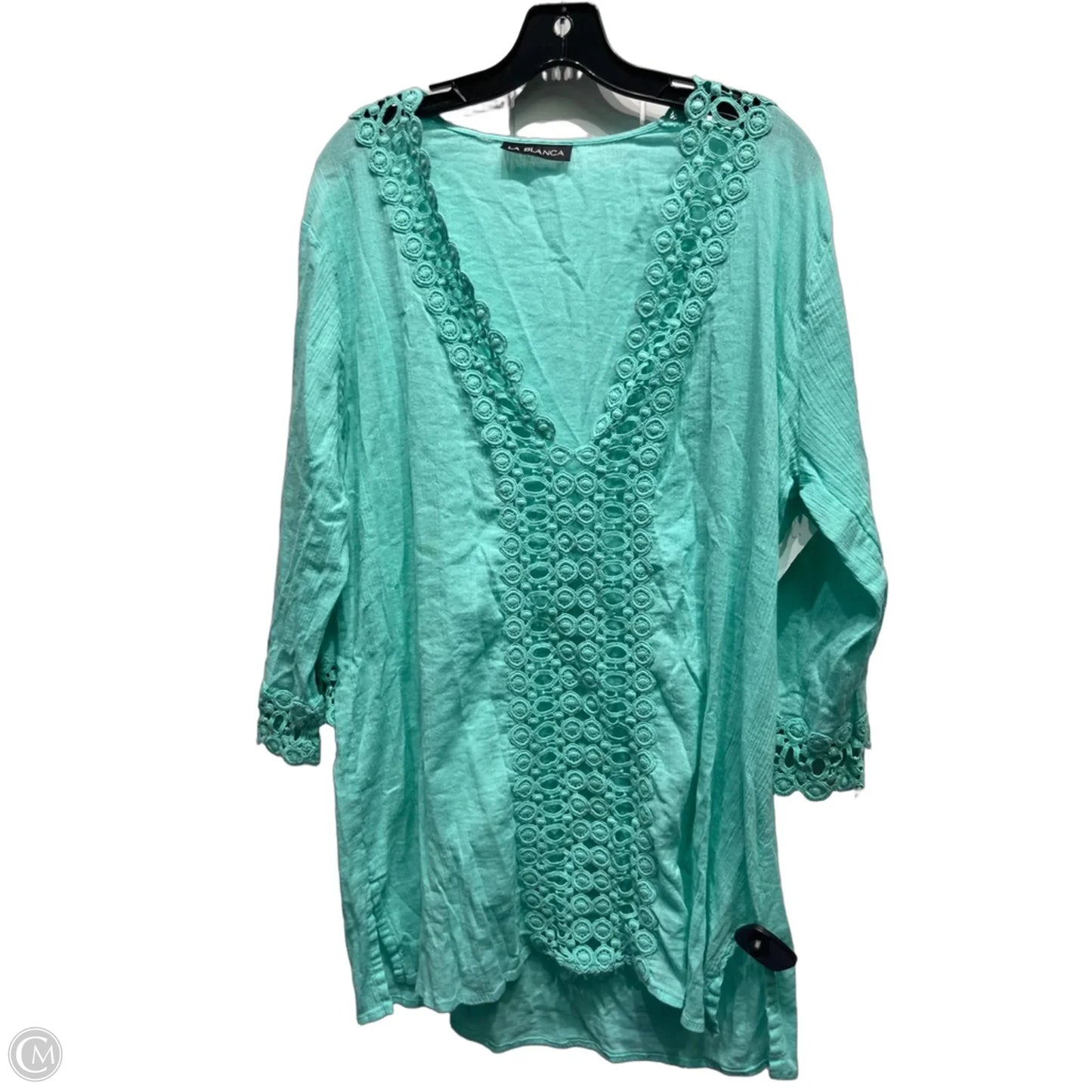Swimwear Cover-up By La Blanca In Teal, Size: L