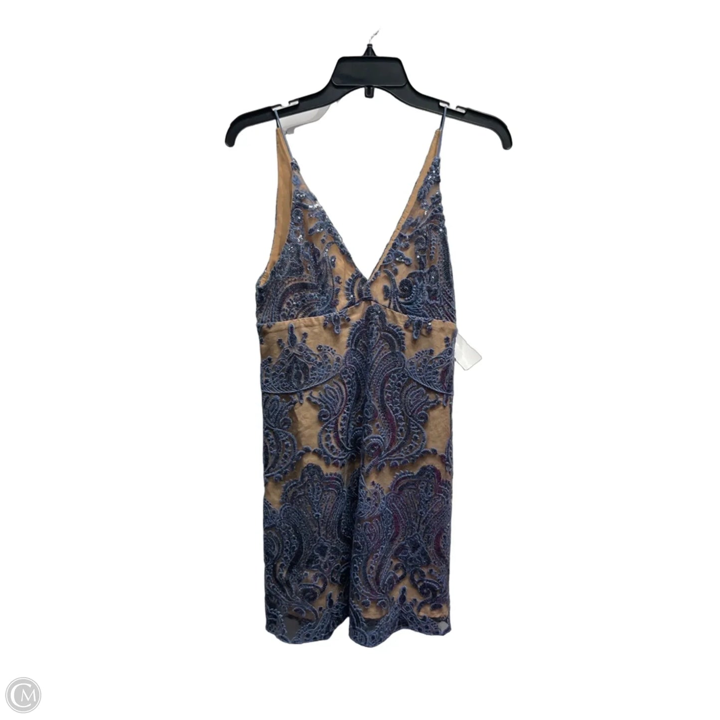 Dress Party Short By Free People In Blue & Tan, Size: 2
