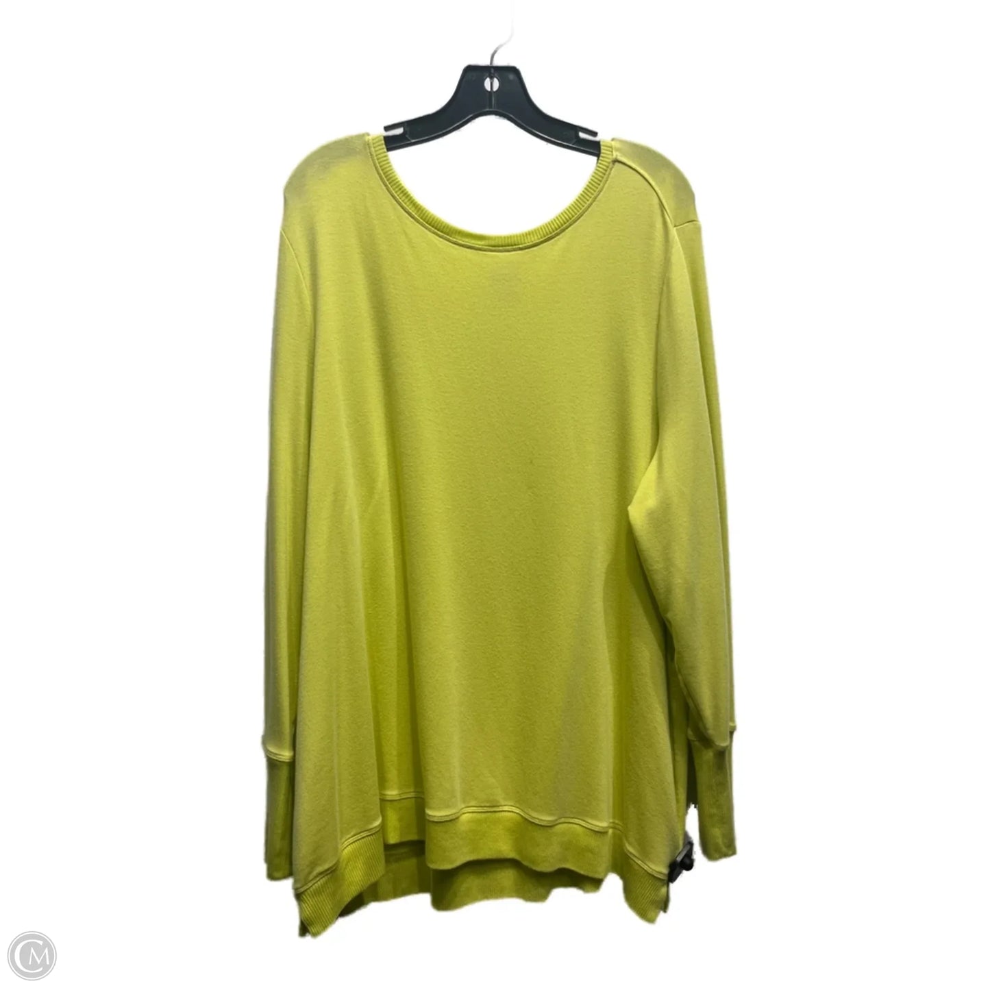 Top Long Sleeve By Chicos In Green, Size: 1x