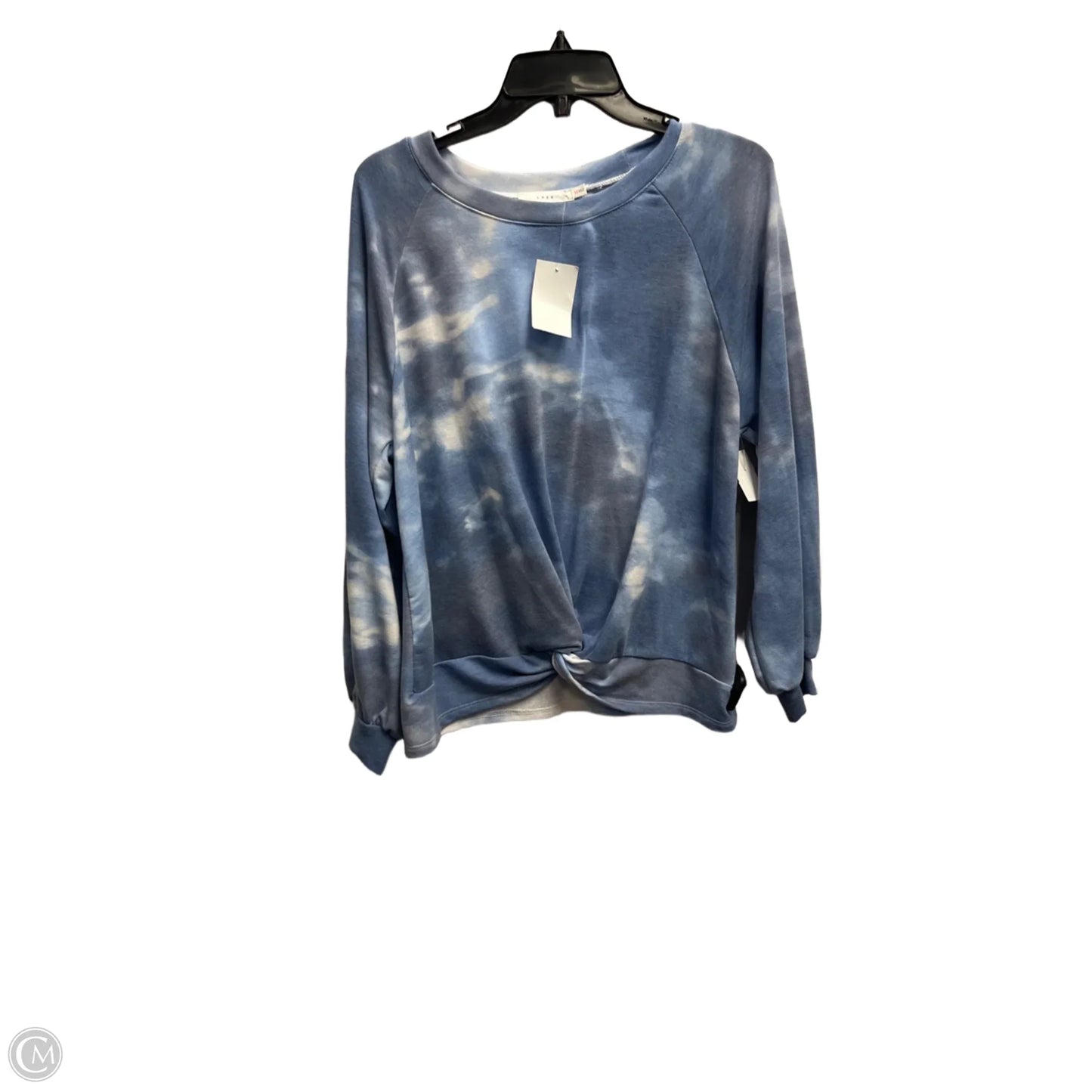 Top Long Sleeve By Lush In Blue, Size: 1x