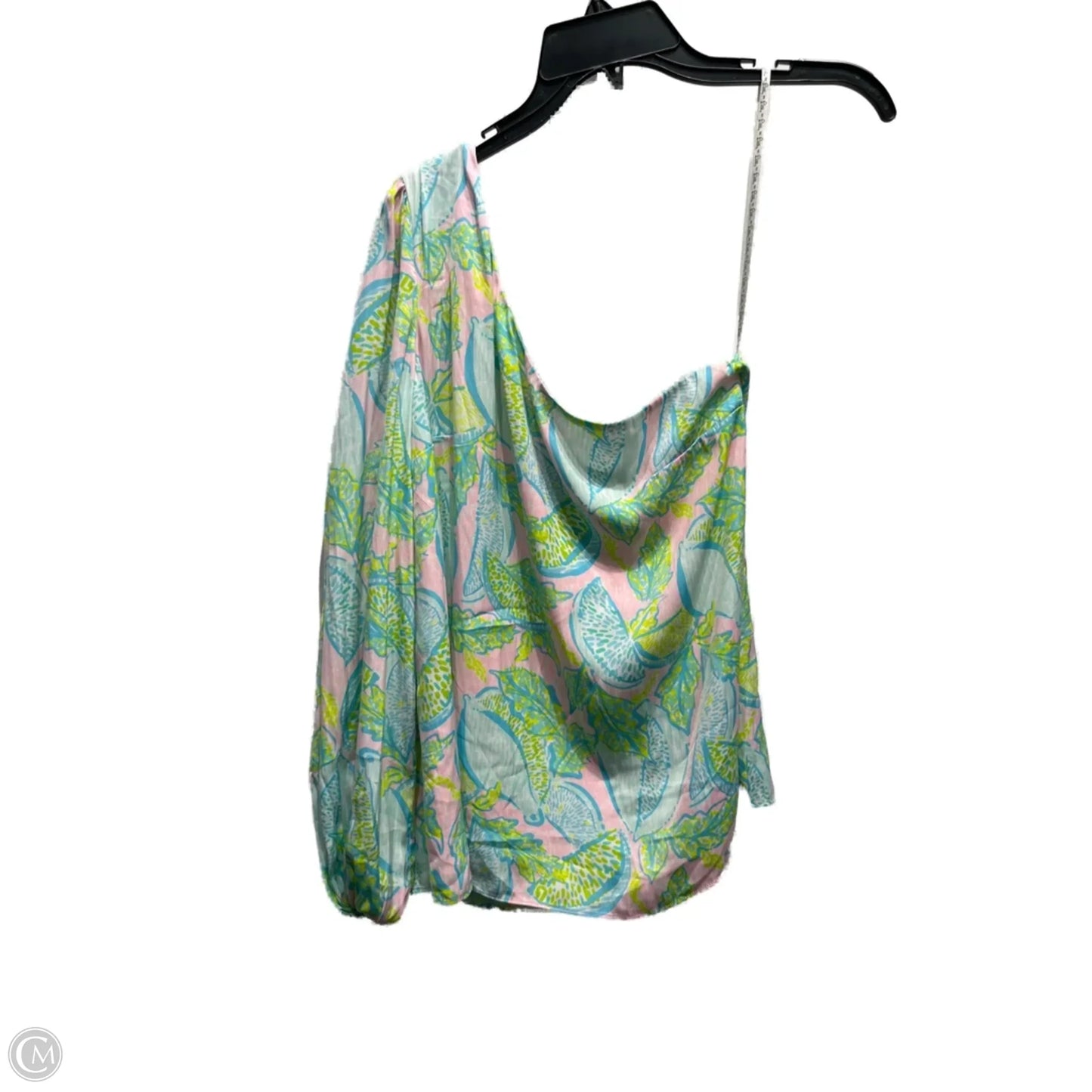 Top Long Sleeve Designer By Lilly Pulitzer In Green & Pink, Size: Xs