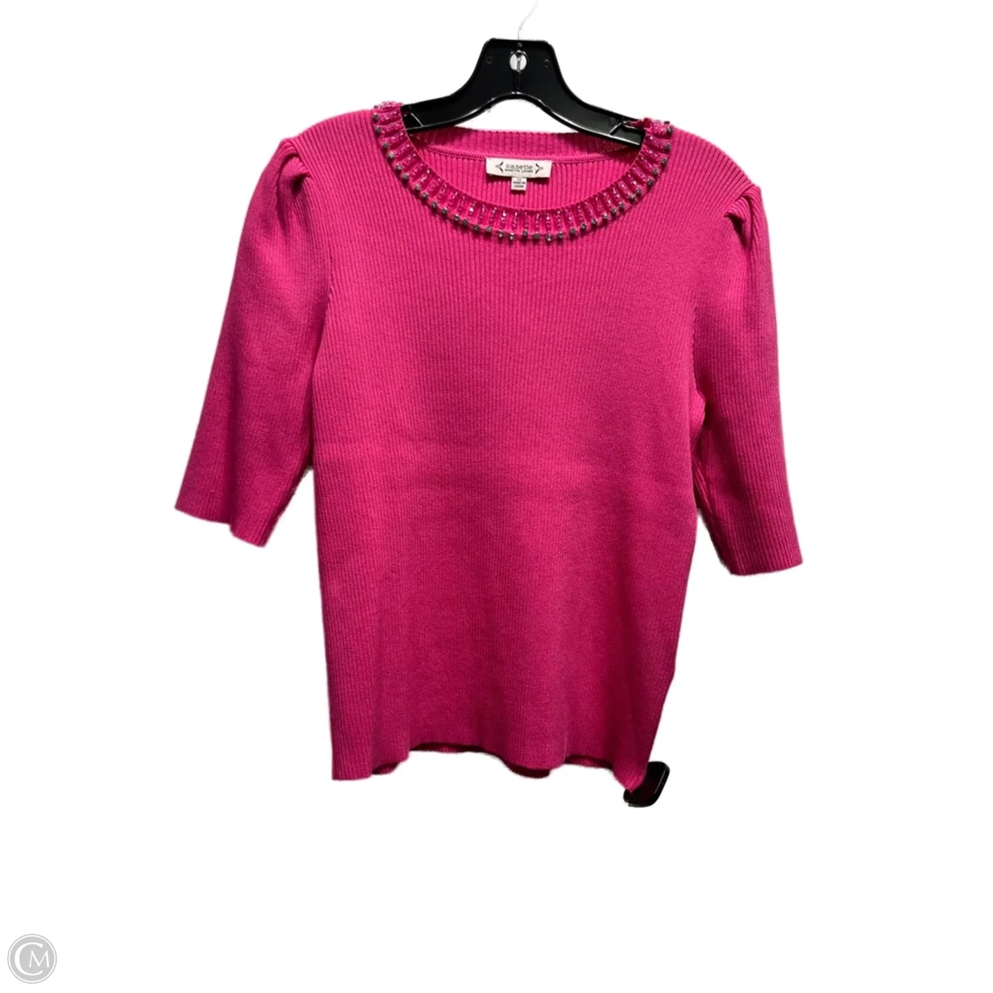 Sweater Short Sleeve By Nanette Lepore In Pink, Size: M