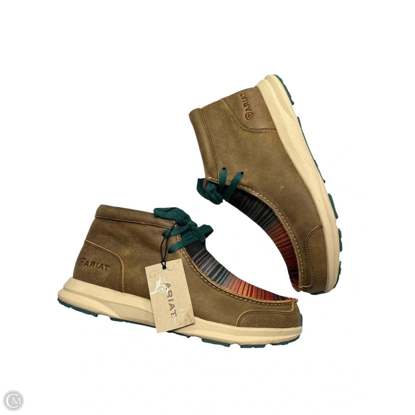 Boots Ankle Flats By Ariat In Brown, Size: 7.5