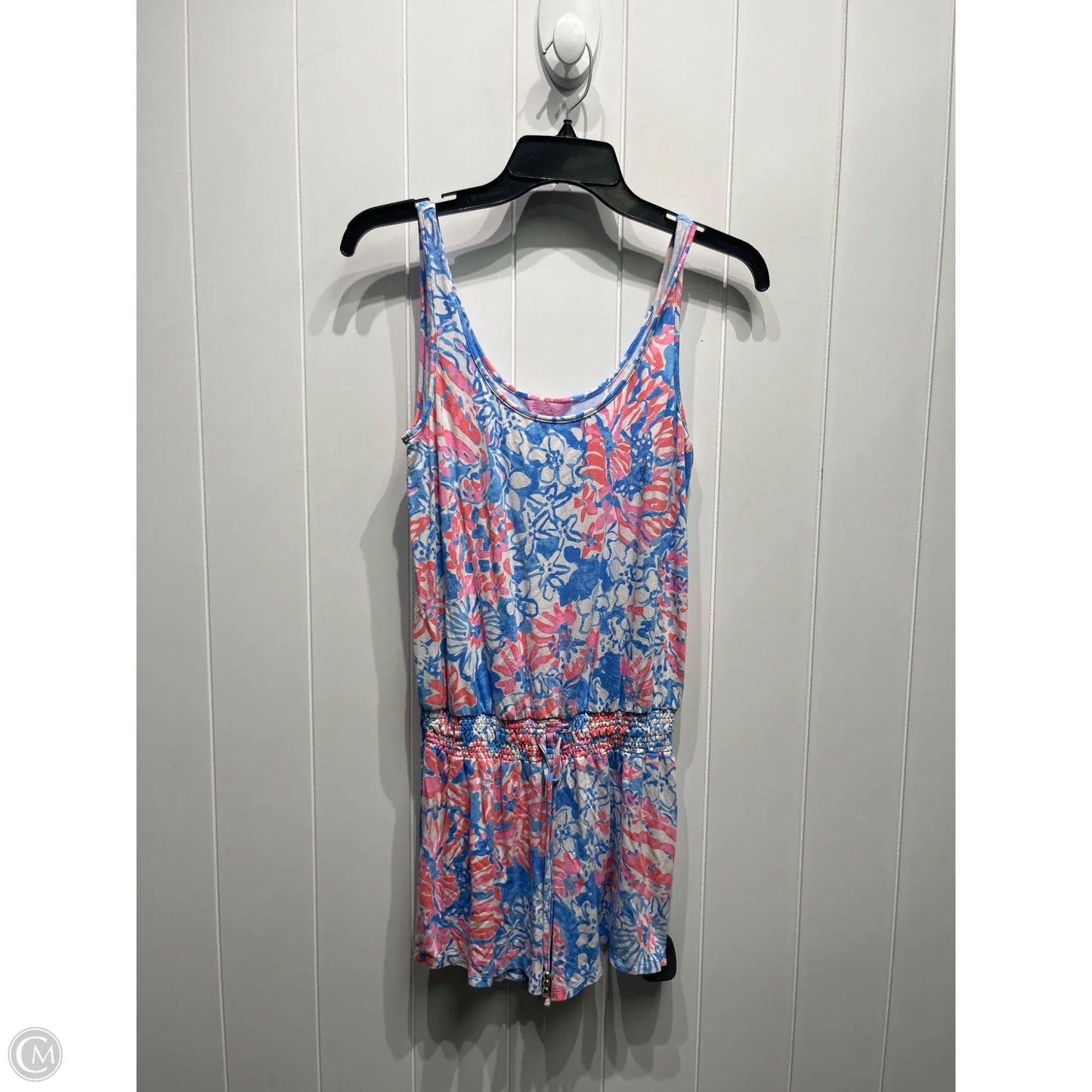 Romper Designer By Lilly Pulitzer In Blue & Red, Size: S