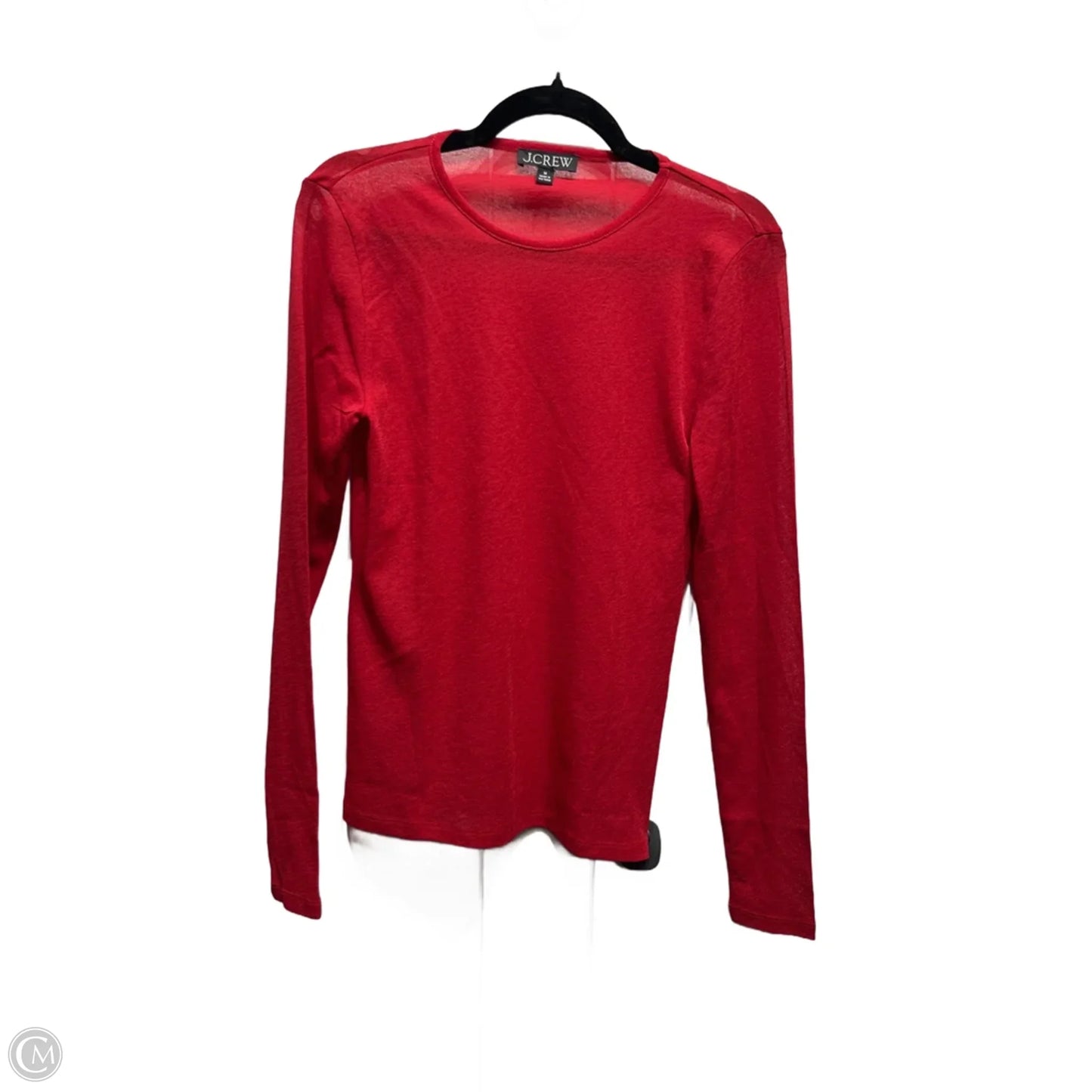 Top Long Sleeve By J. Crew In Red, Size: M