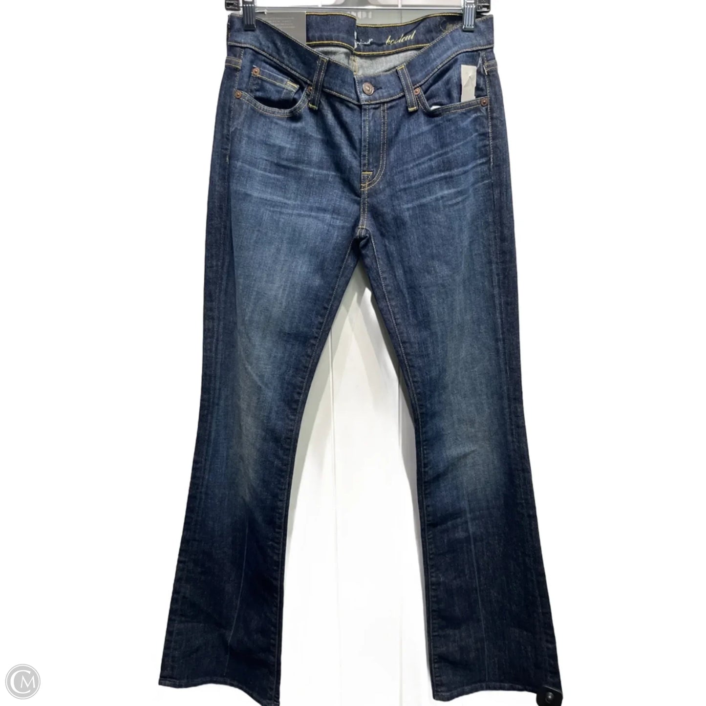 Jeans Boot Cut By 7 For All Mankind In Blue Denim, Size: 6