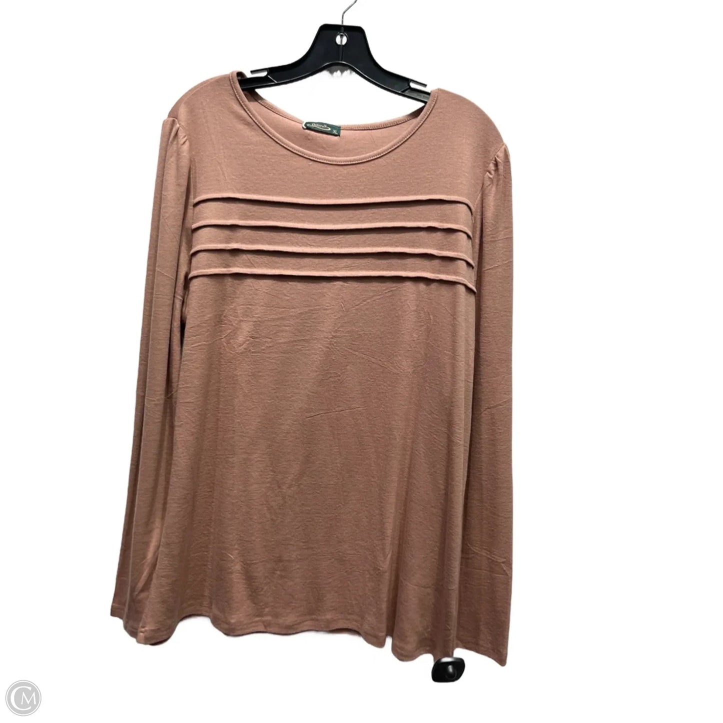 Top Long Sleeve By Clothes Mentor In Brown, Size: Xl
