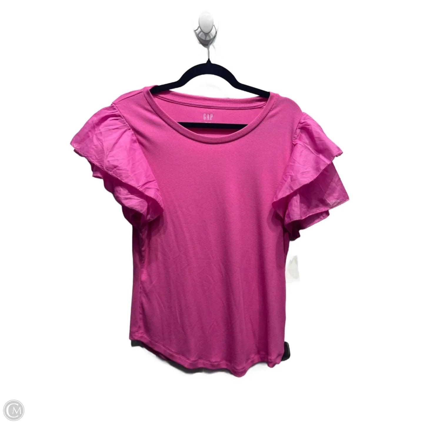 Top Short Sleeve By Gap In Pink, Size: L