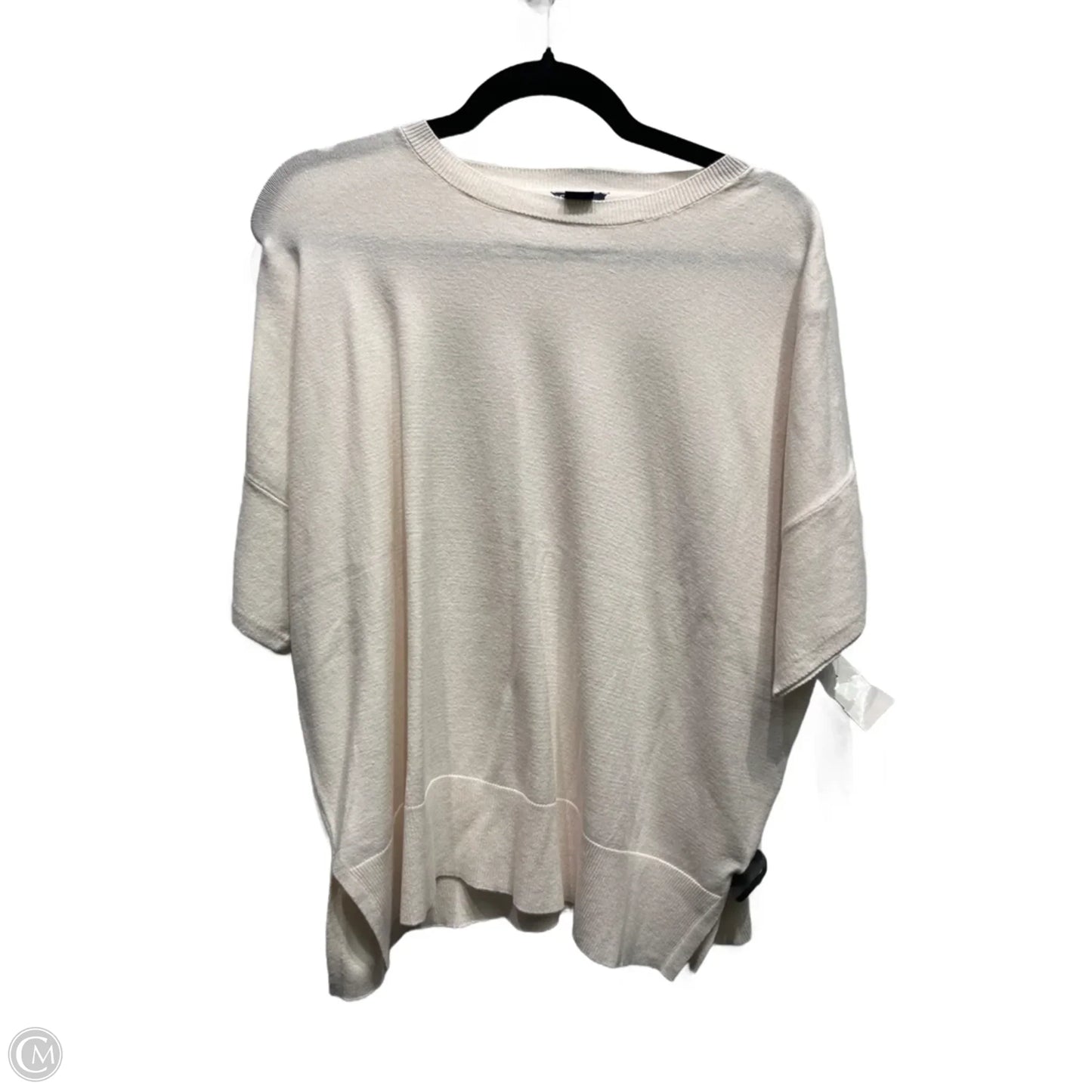 Sweater Short Sleeve By Splendid In Cream, Size: S