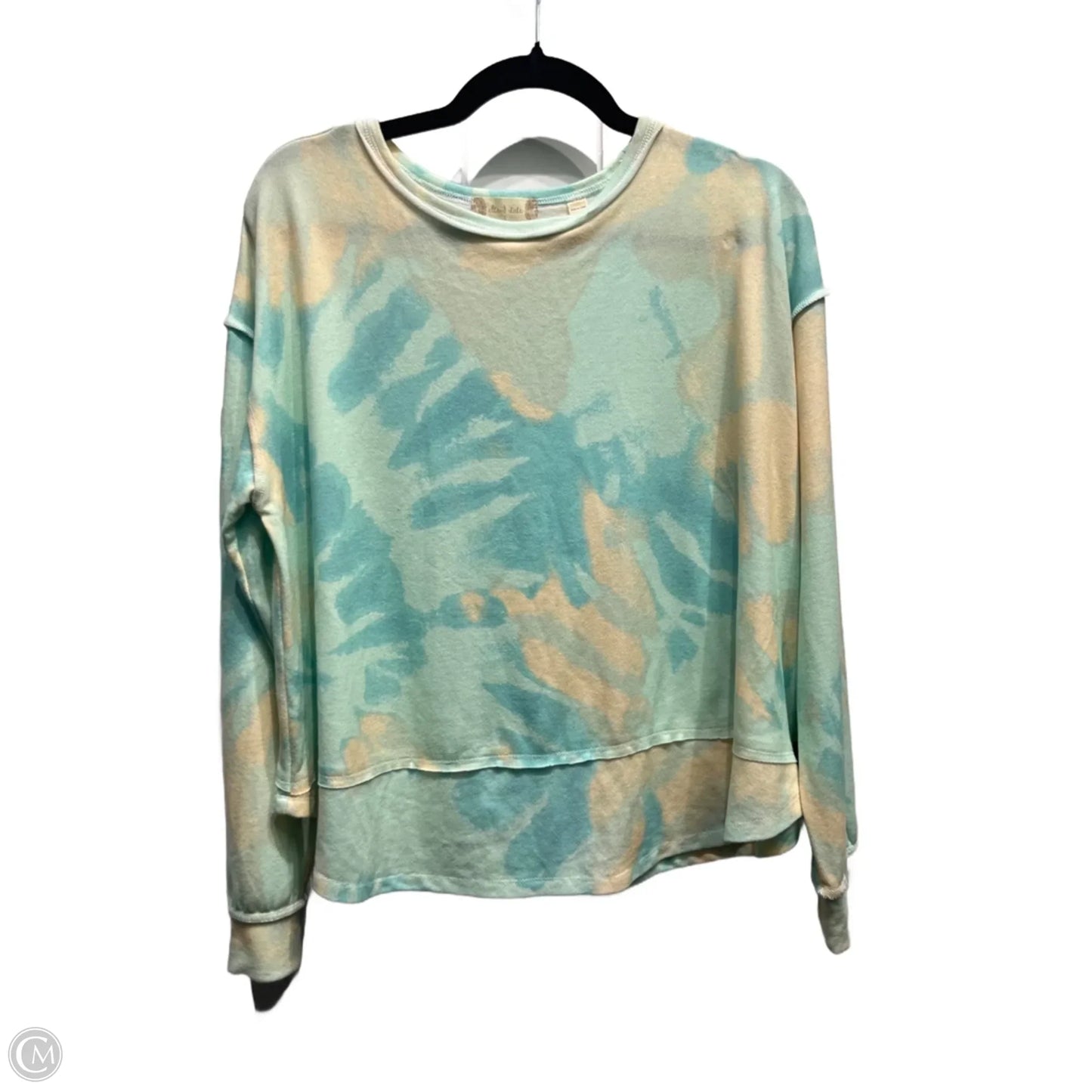 Top Long Sleeve By Altard State In Green & Yellow, Size: L
